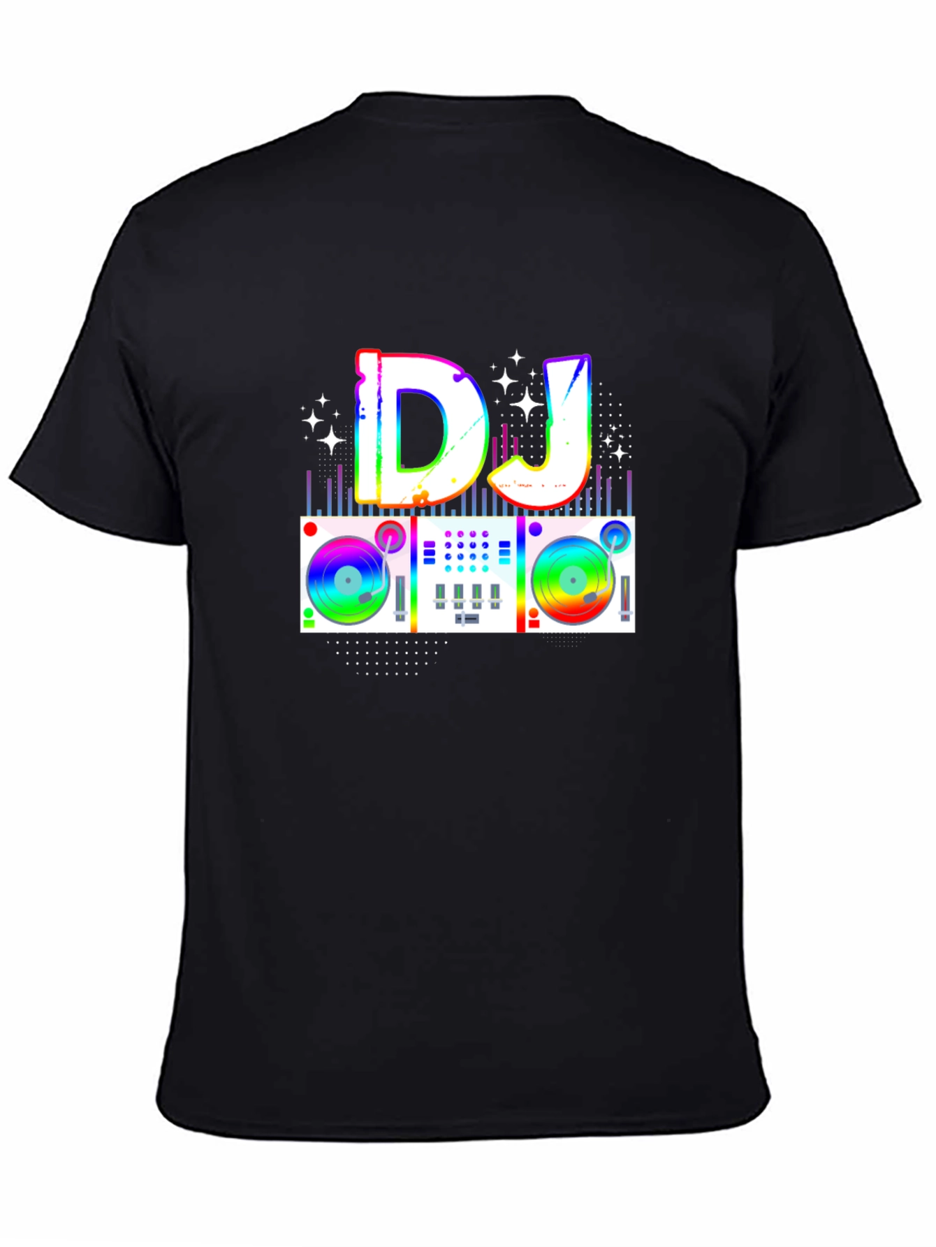 Rainbow DJ Turntable Graphic Tee