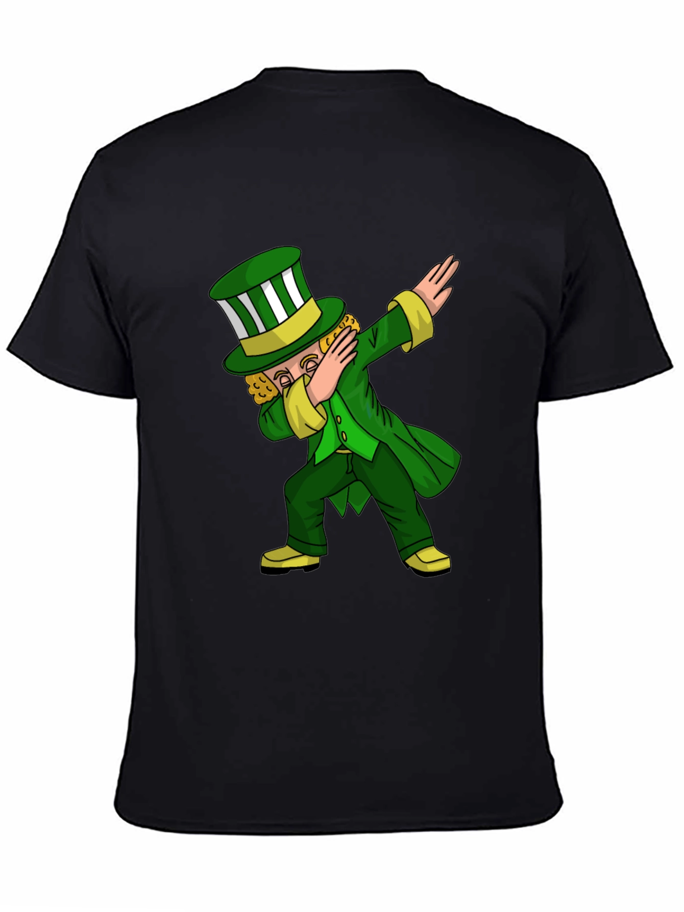 St. Patricks Day Leprechaun Dab Black T-Shirt