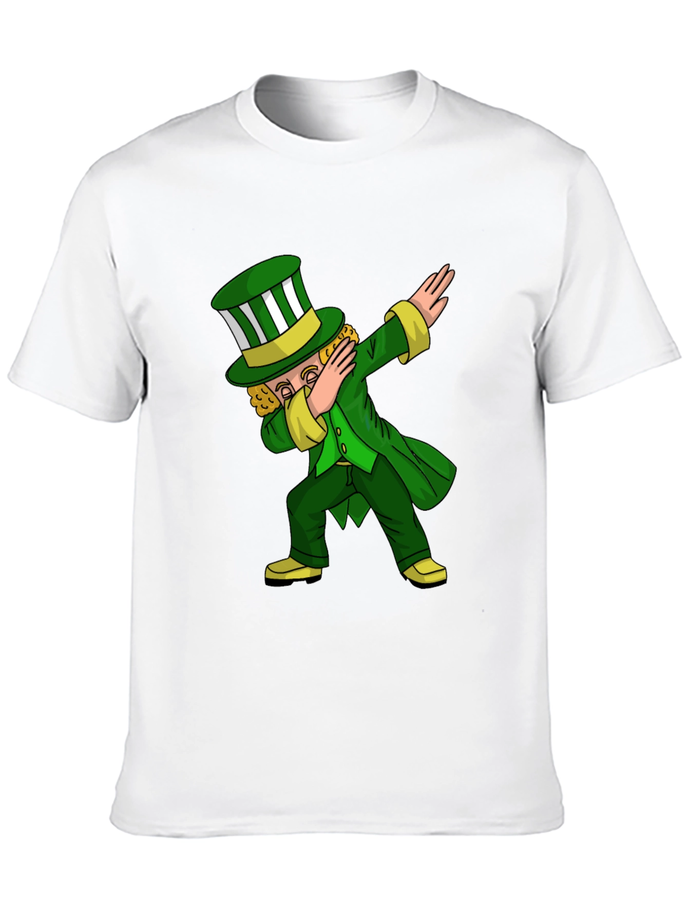 St. Patricks Day Leprechaun Dab Black T-Shirt