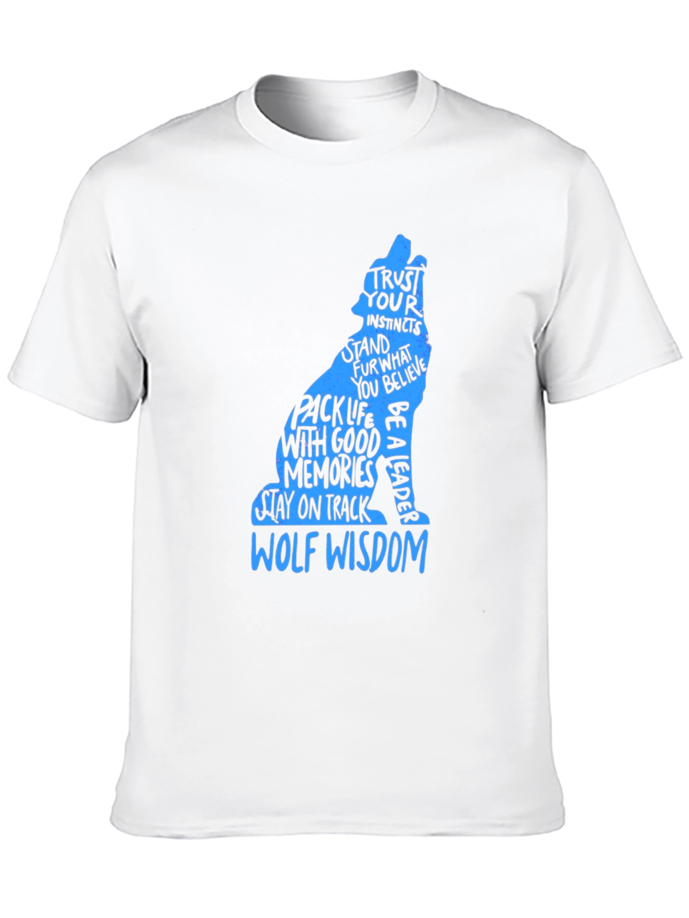 Wolf Wisdom Graphic Print T-Shirt