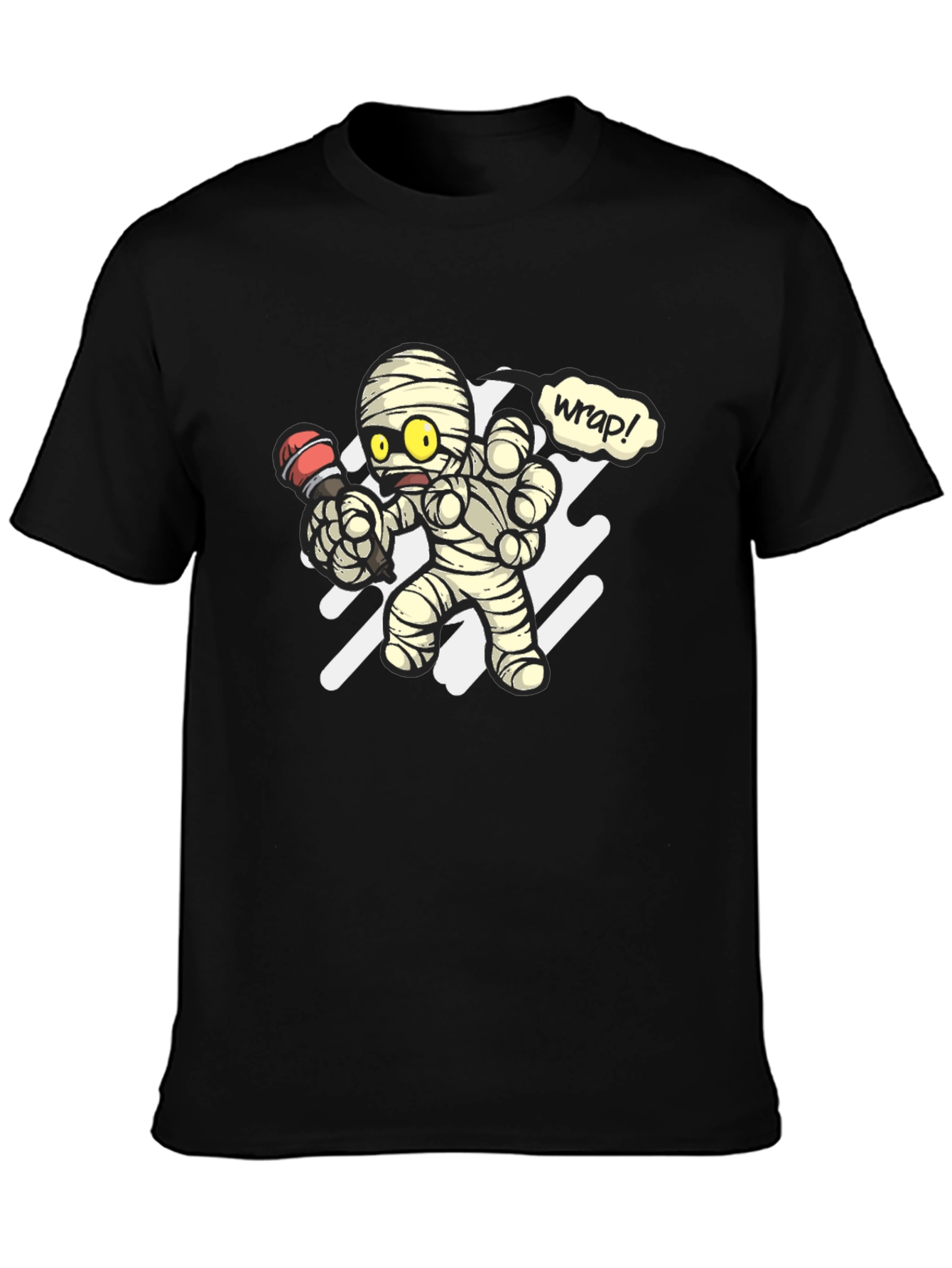 Mummy Rapper Graphic T-Shirt - Black