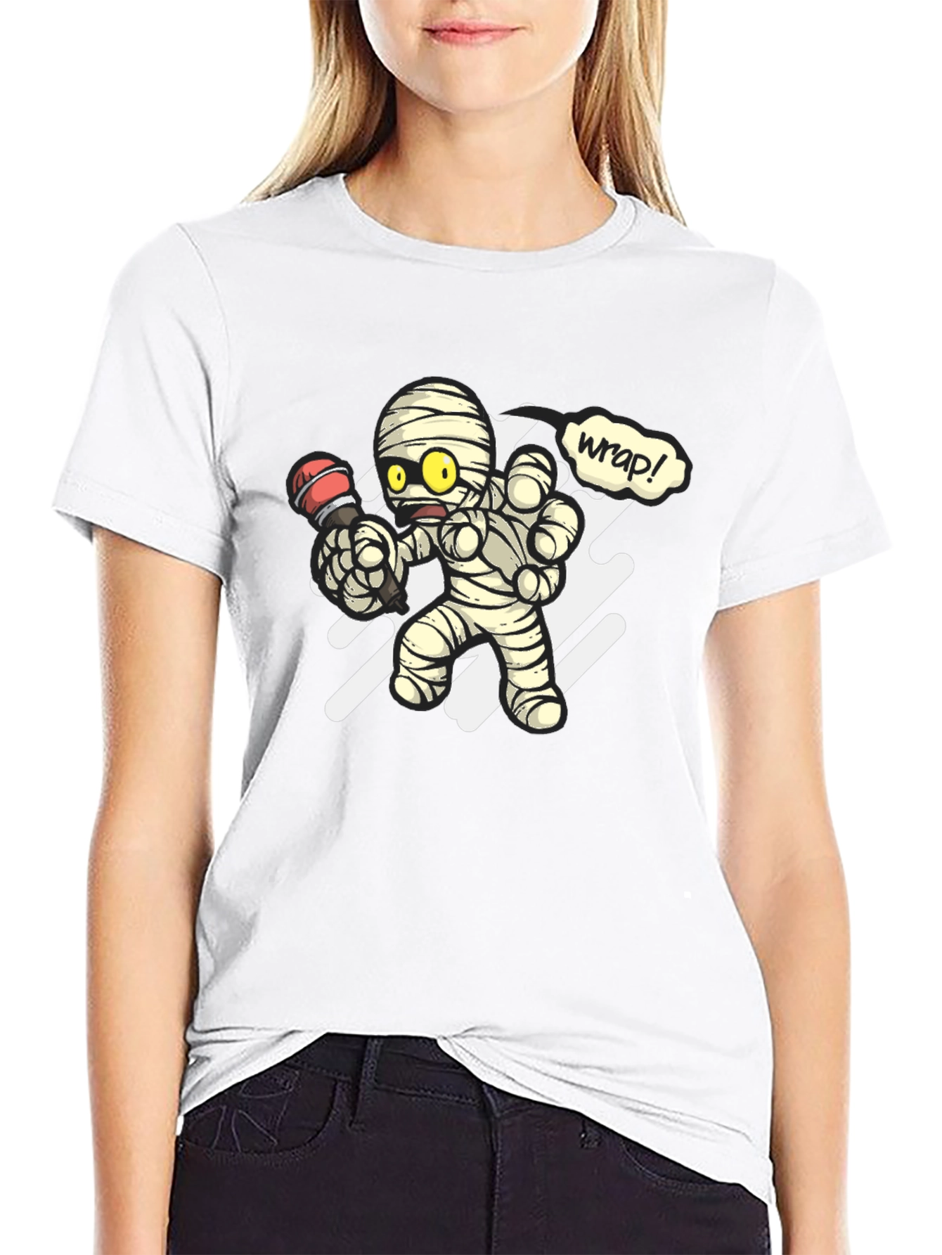 Mummy Rapper Graphic T-Shirt - Black