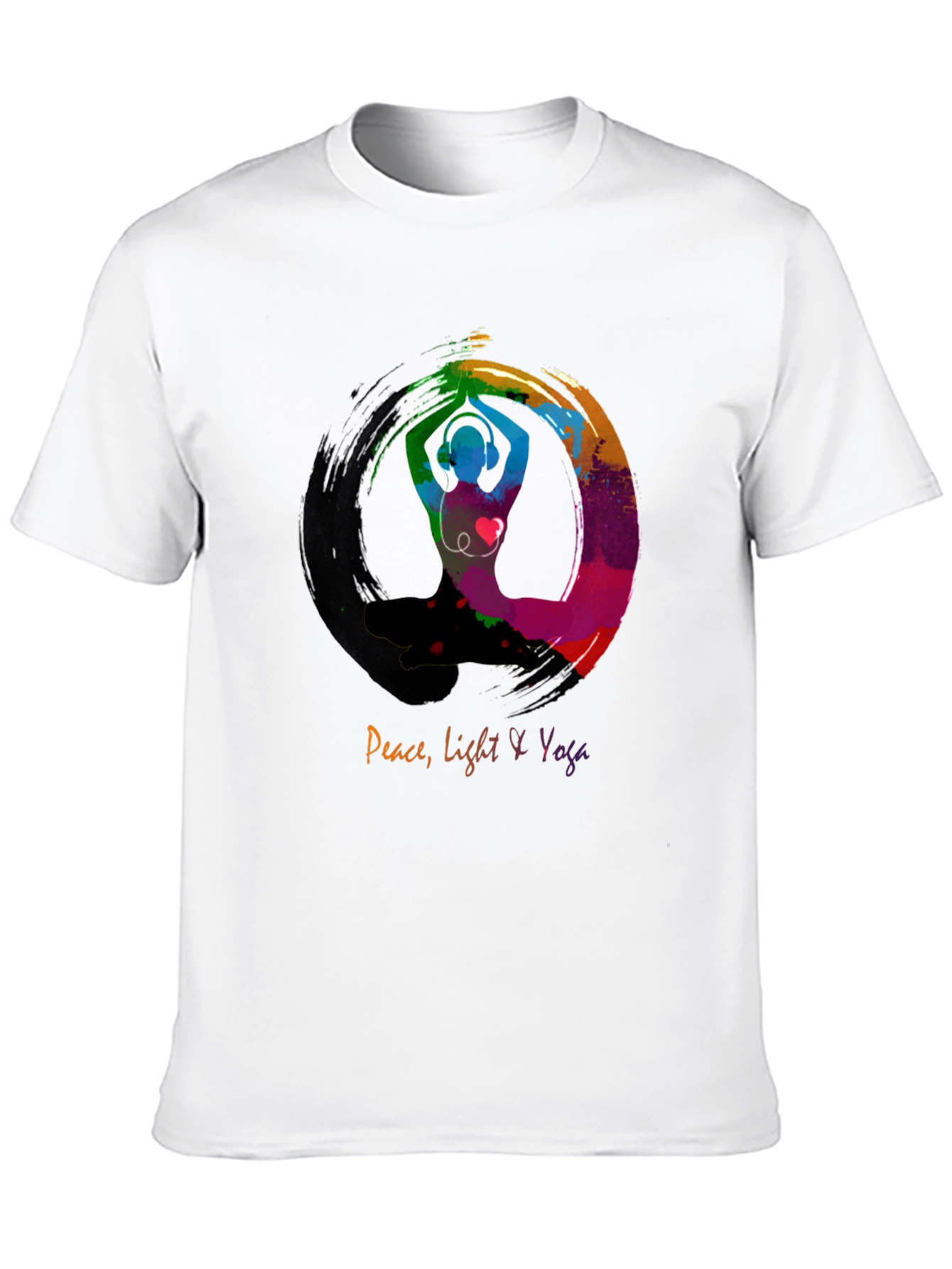 Peace Light Yoga T-Shirt - Zen Circle Design