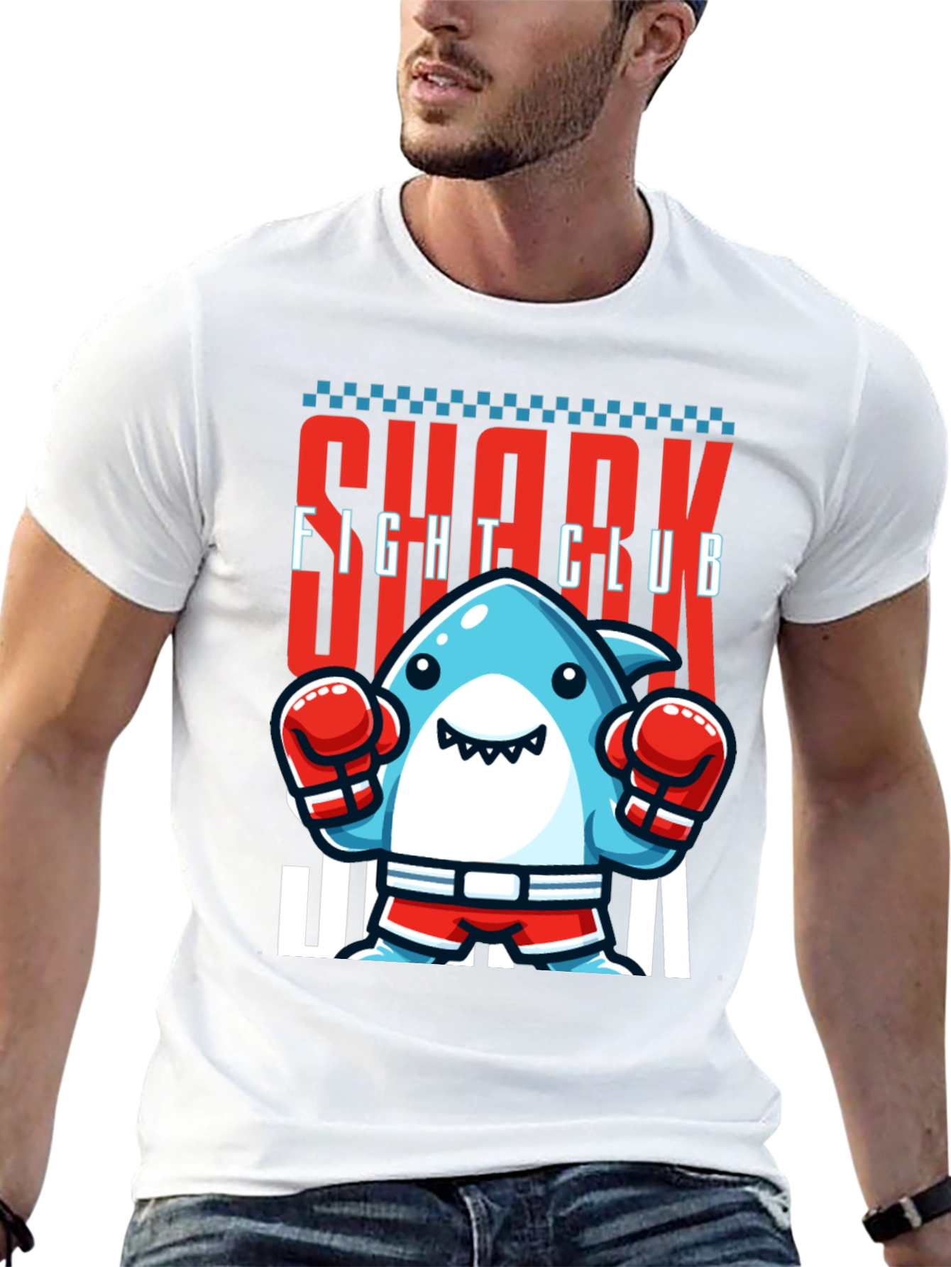 Shark Fight Club Graphic Tee