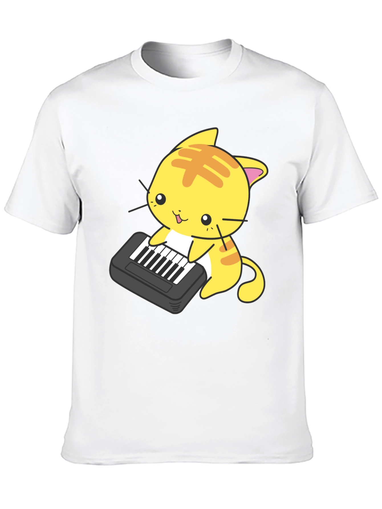Cute Cat Keyboard T-Shirt