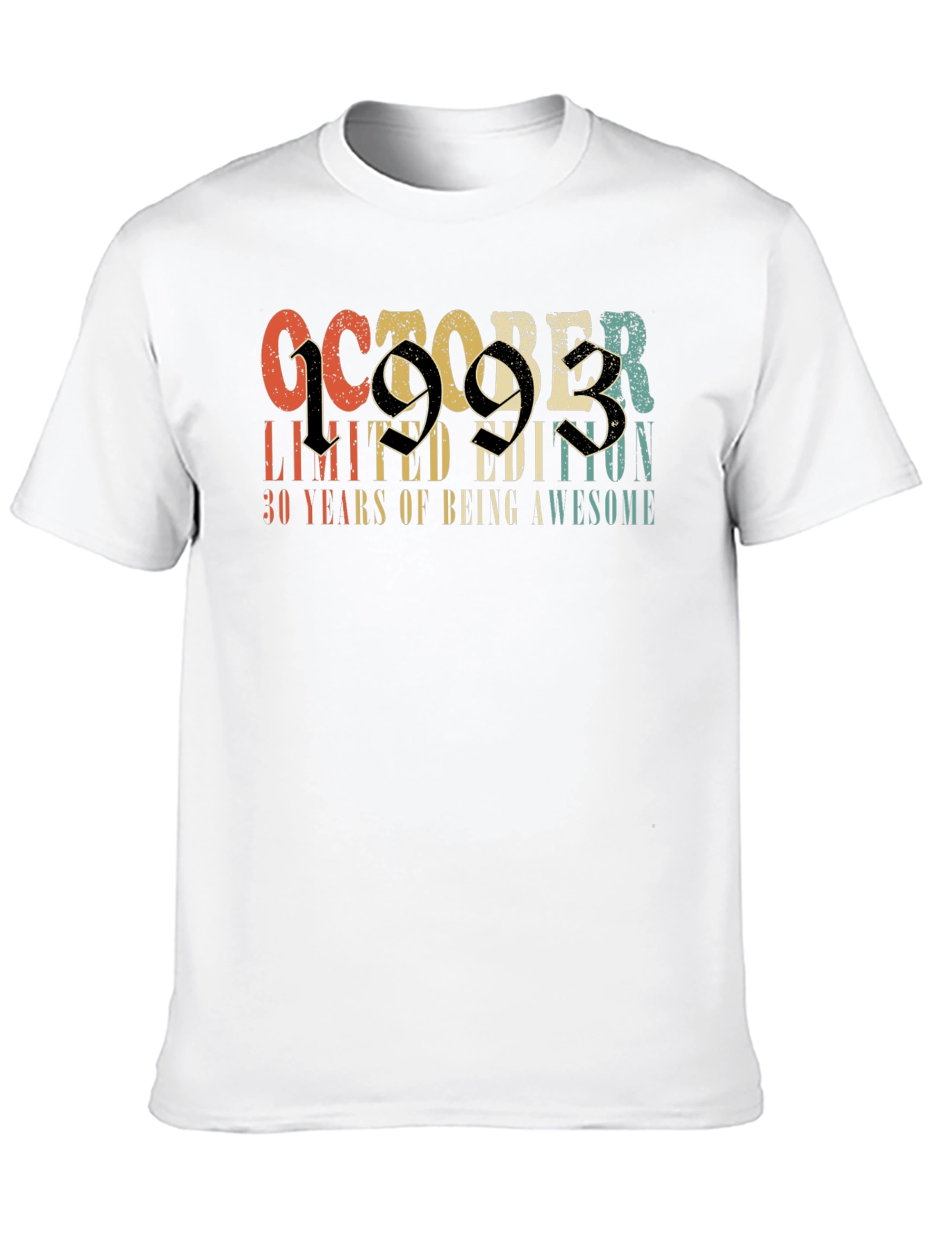 October 1993 Limited Edition 30th Birthday T-Shirt