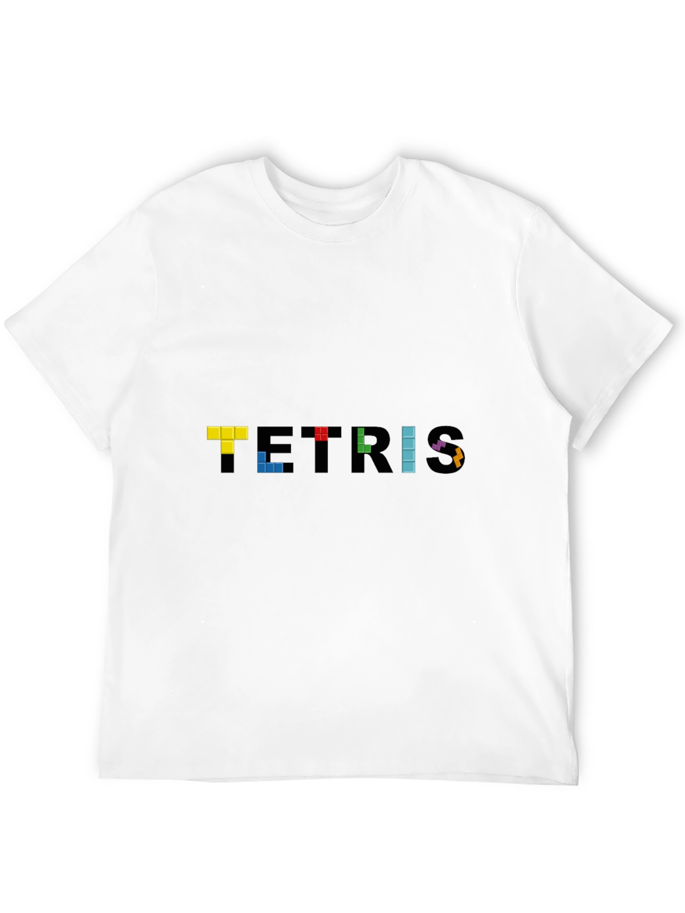 Tetris Pixel Art T-Shirt - Classic Gaming Tee