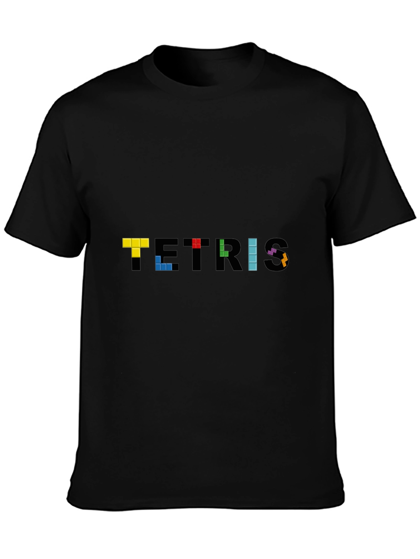 Tetris Pixel Art T-Shirt - Classic Gaming Tee