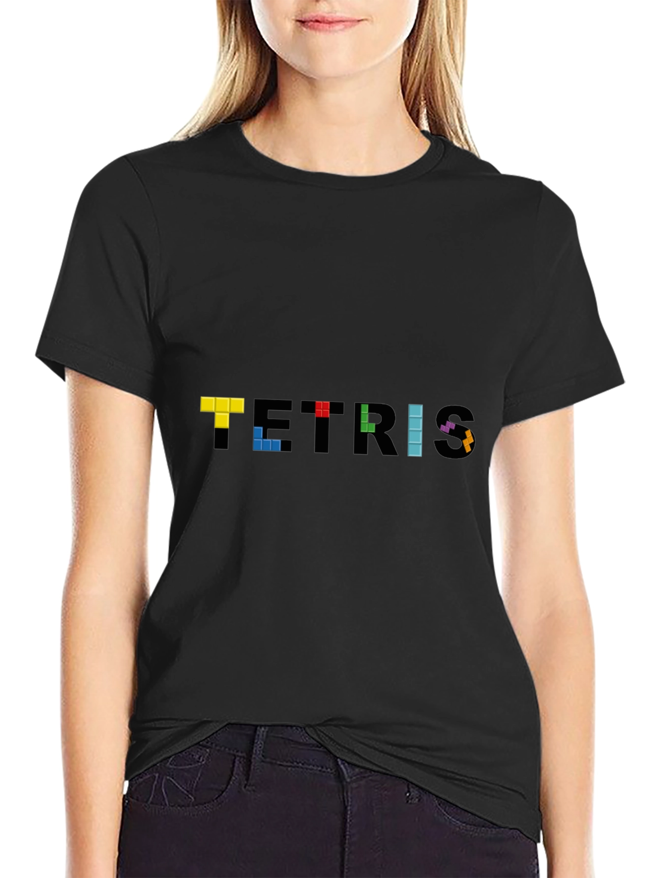 Tetris Pixel Art T-Shirt - Classic Gaming Tee