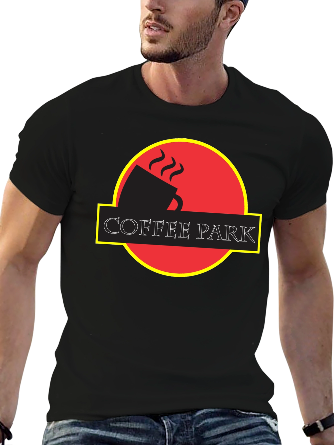Coffee Park T-Shirt - Jurassic Parody