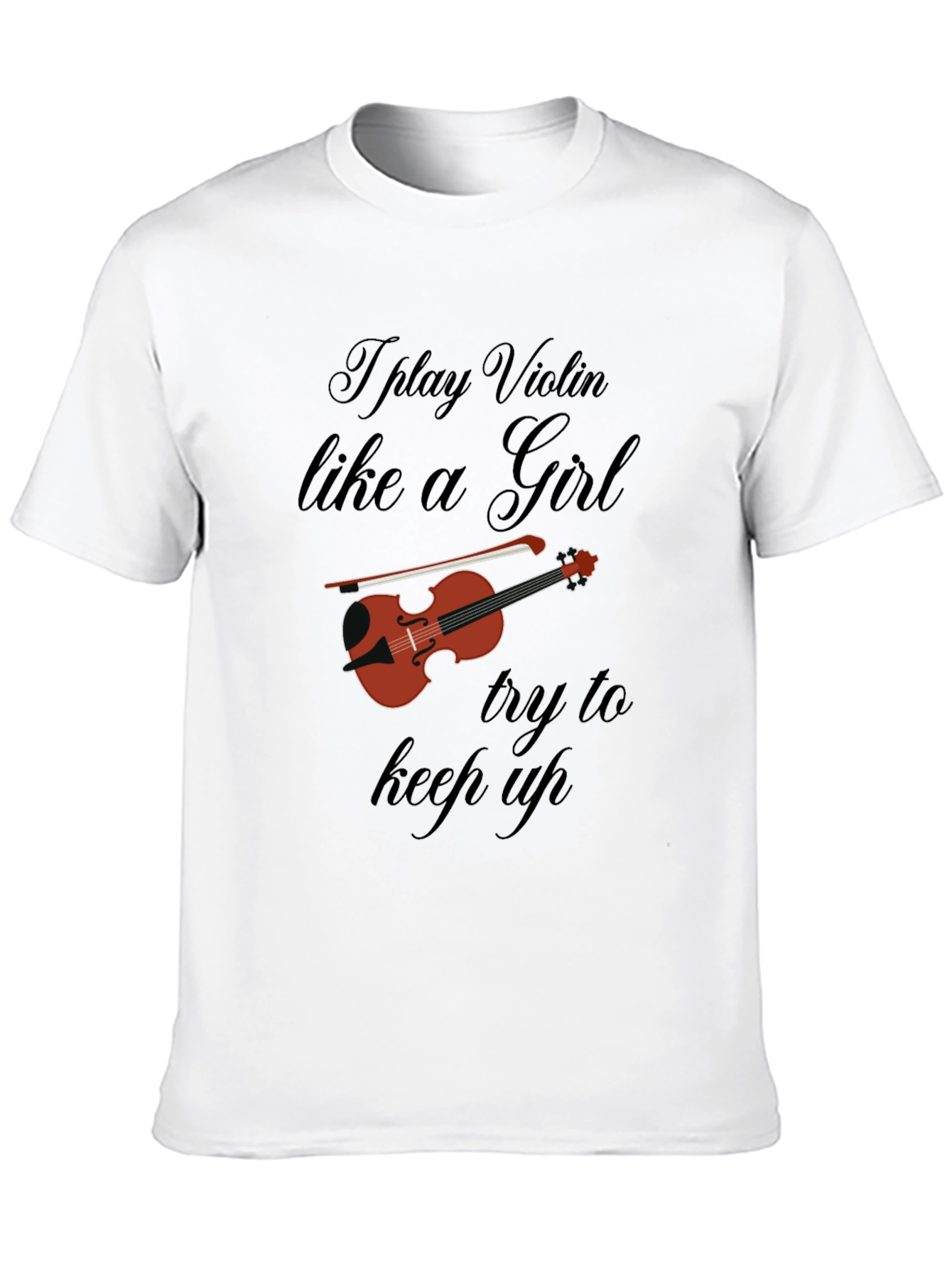 Violin Player Black T-Shirt - Funny Music Tee
