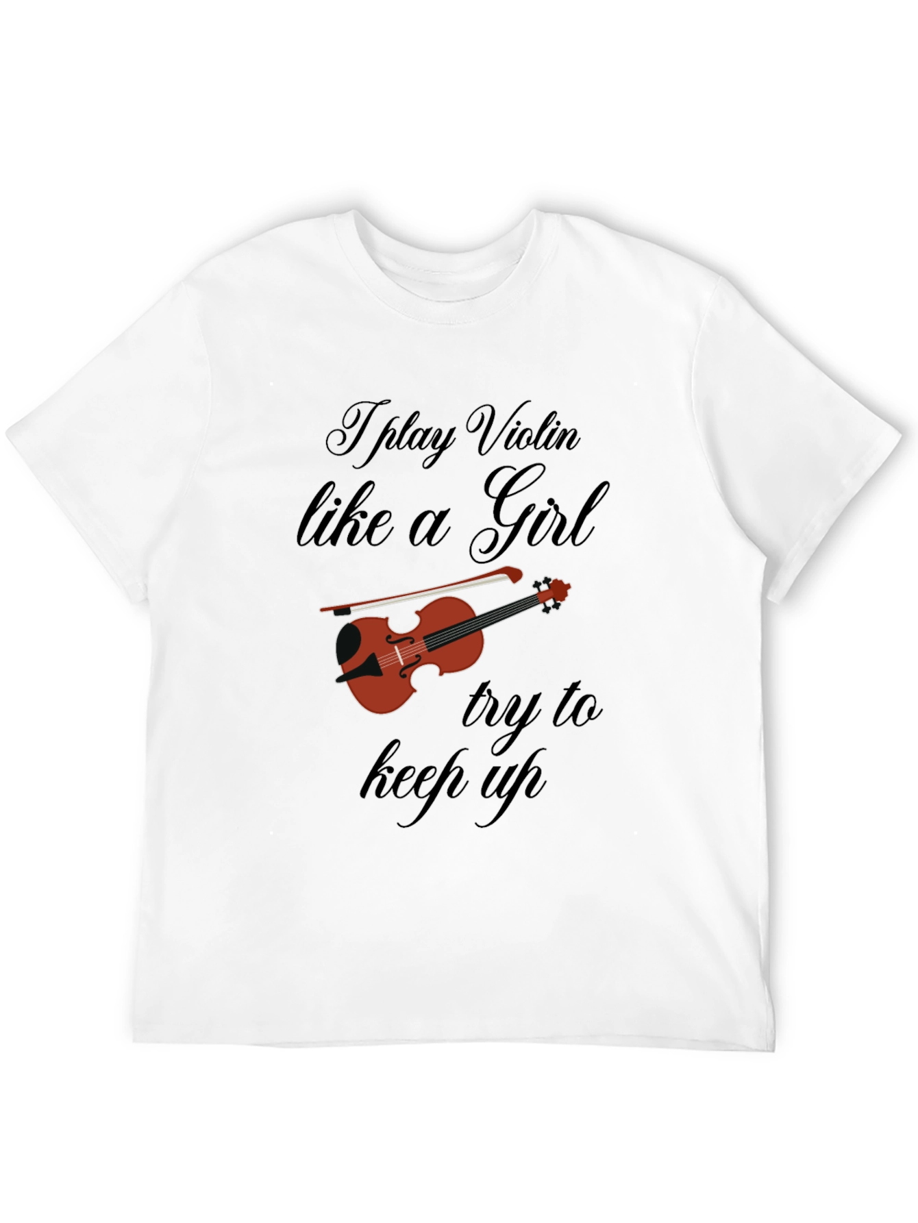 Violin Player Black T-Shirt - Funny Music Tee