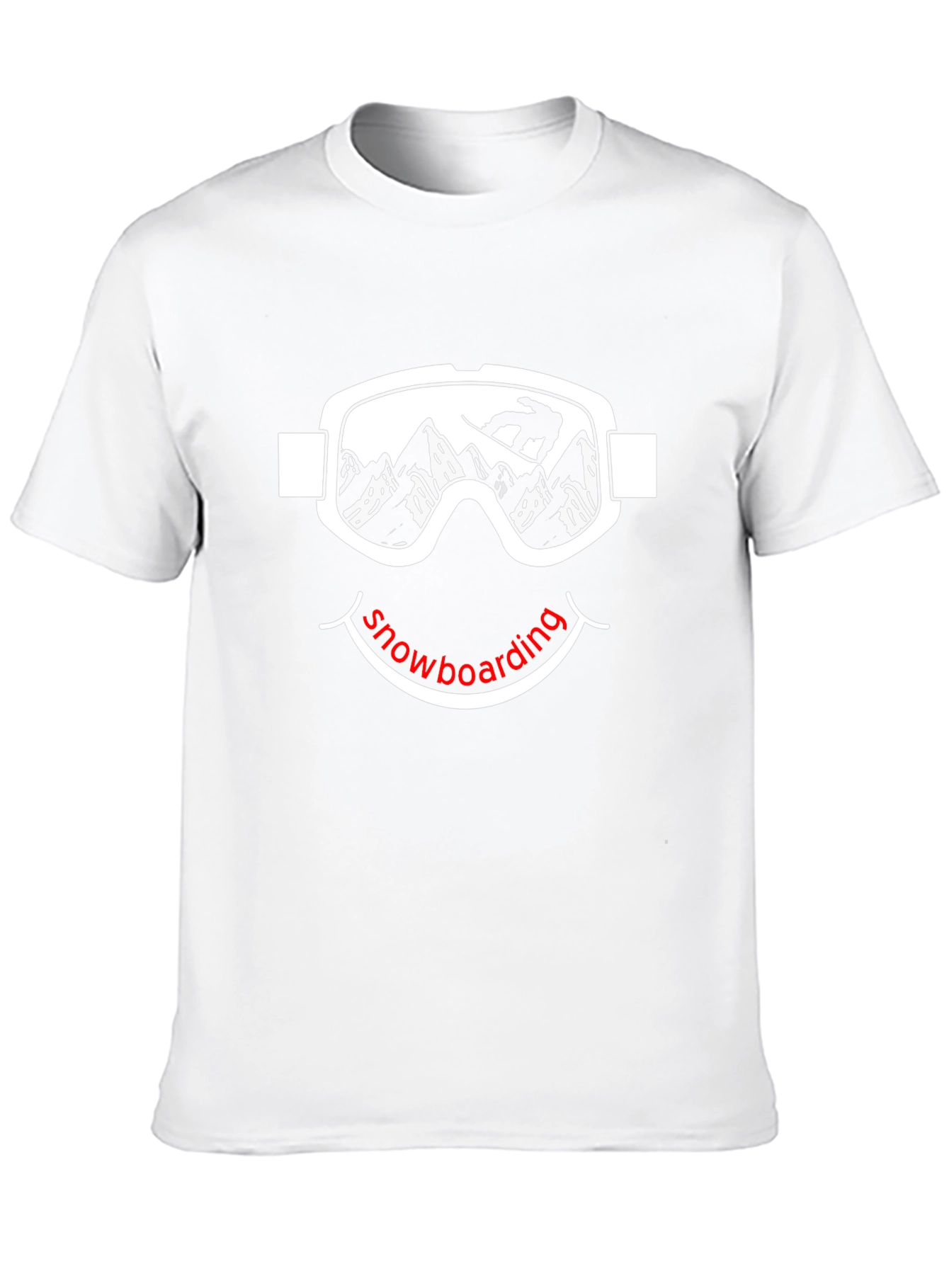 Snowboarding Smiley Face T-Shirt