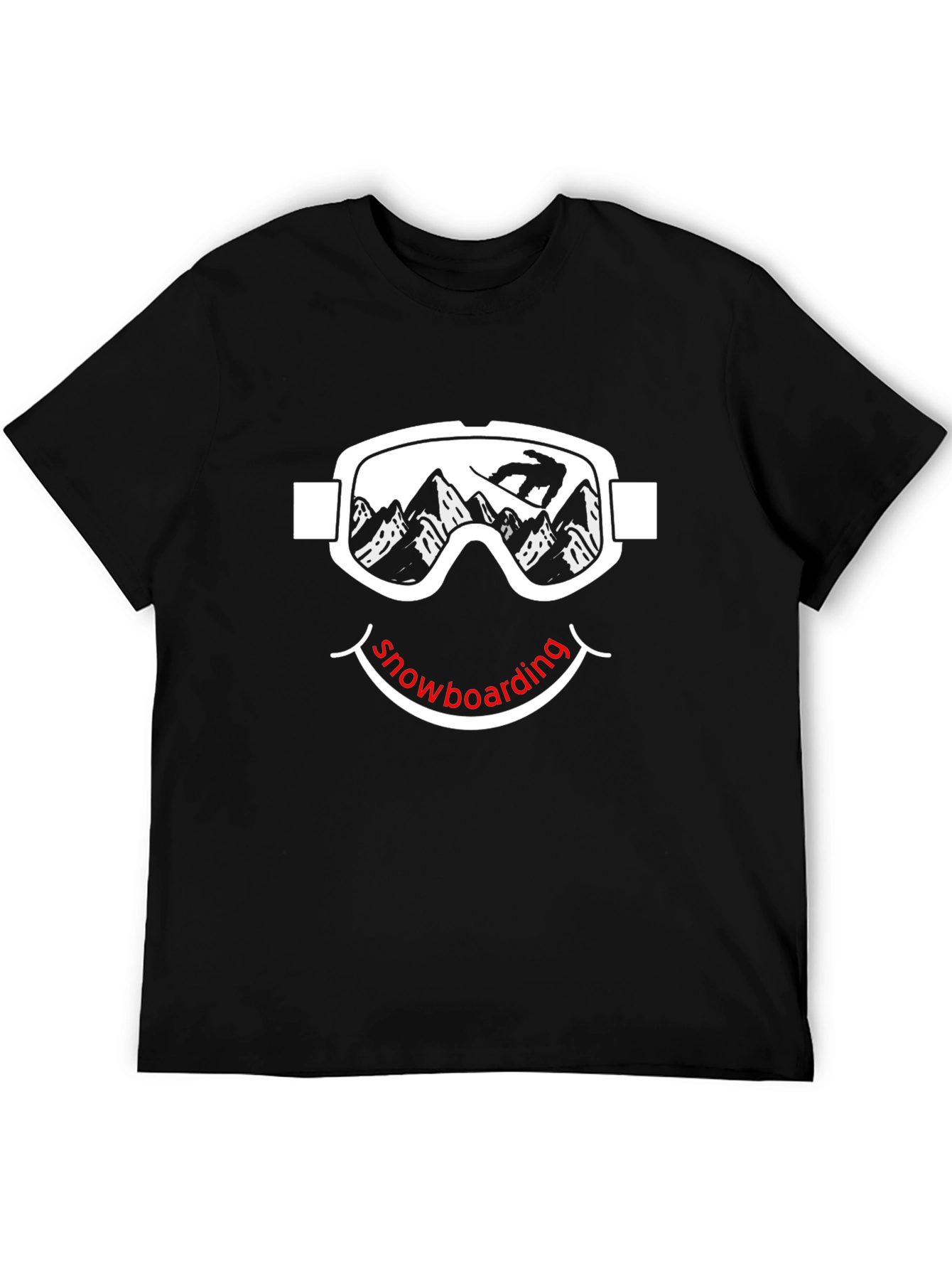 Snowboarding Smiley Face T-Shirt