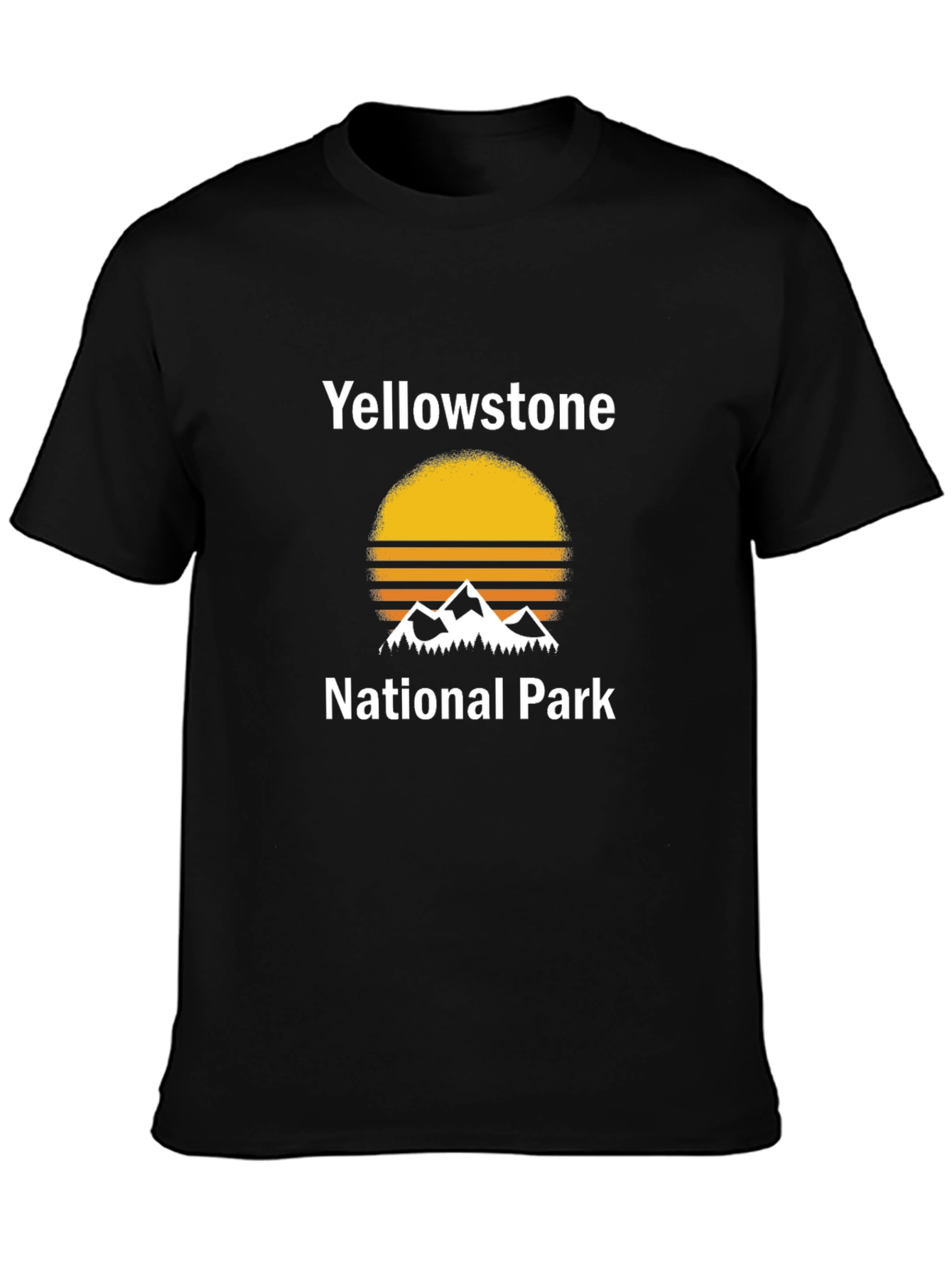 Yellowstone National Park Graphic Tee - Black