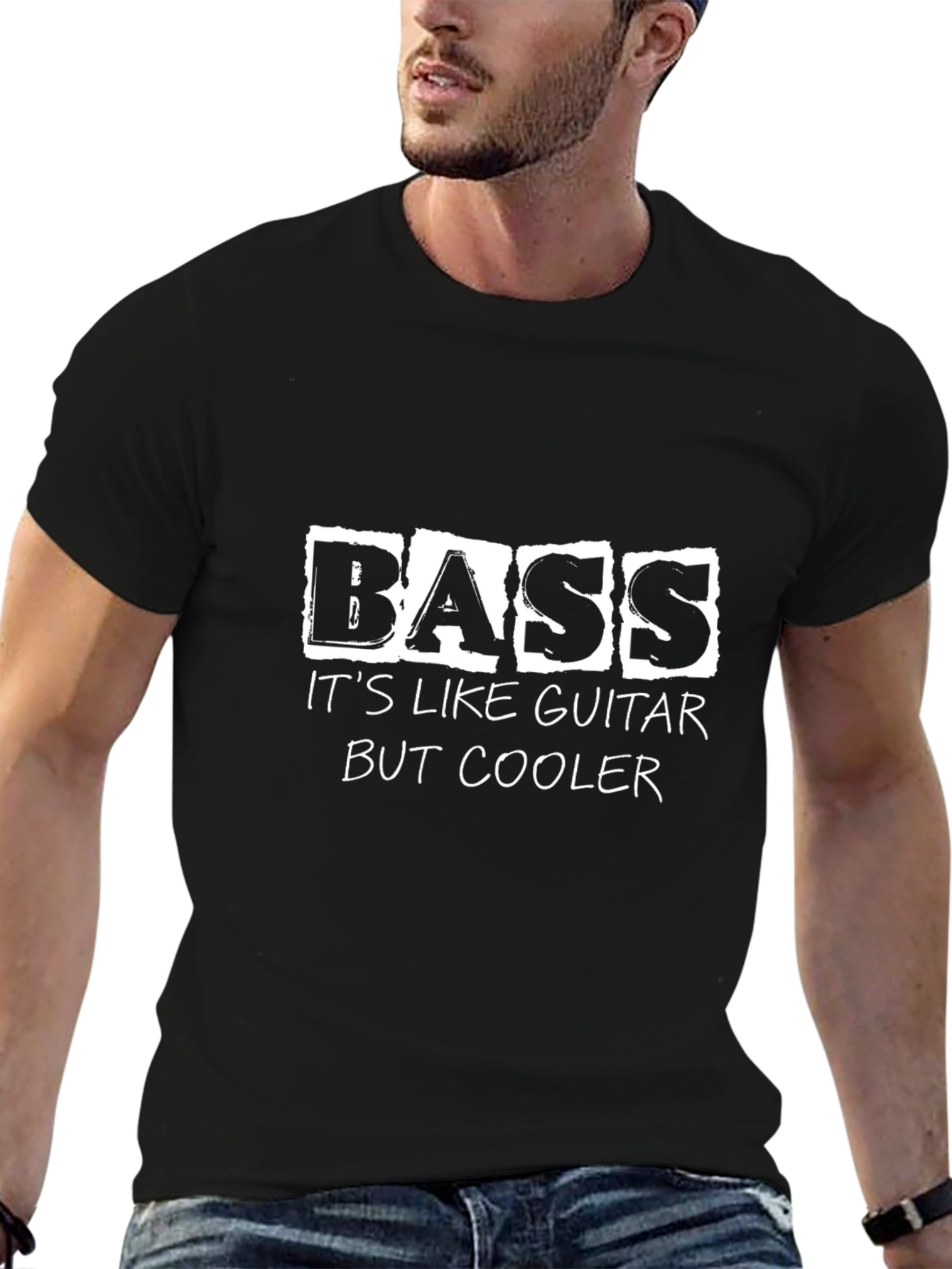 Bass Guitar T-Shirt - Its Like Guitar But Cooler