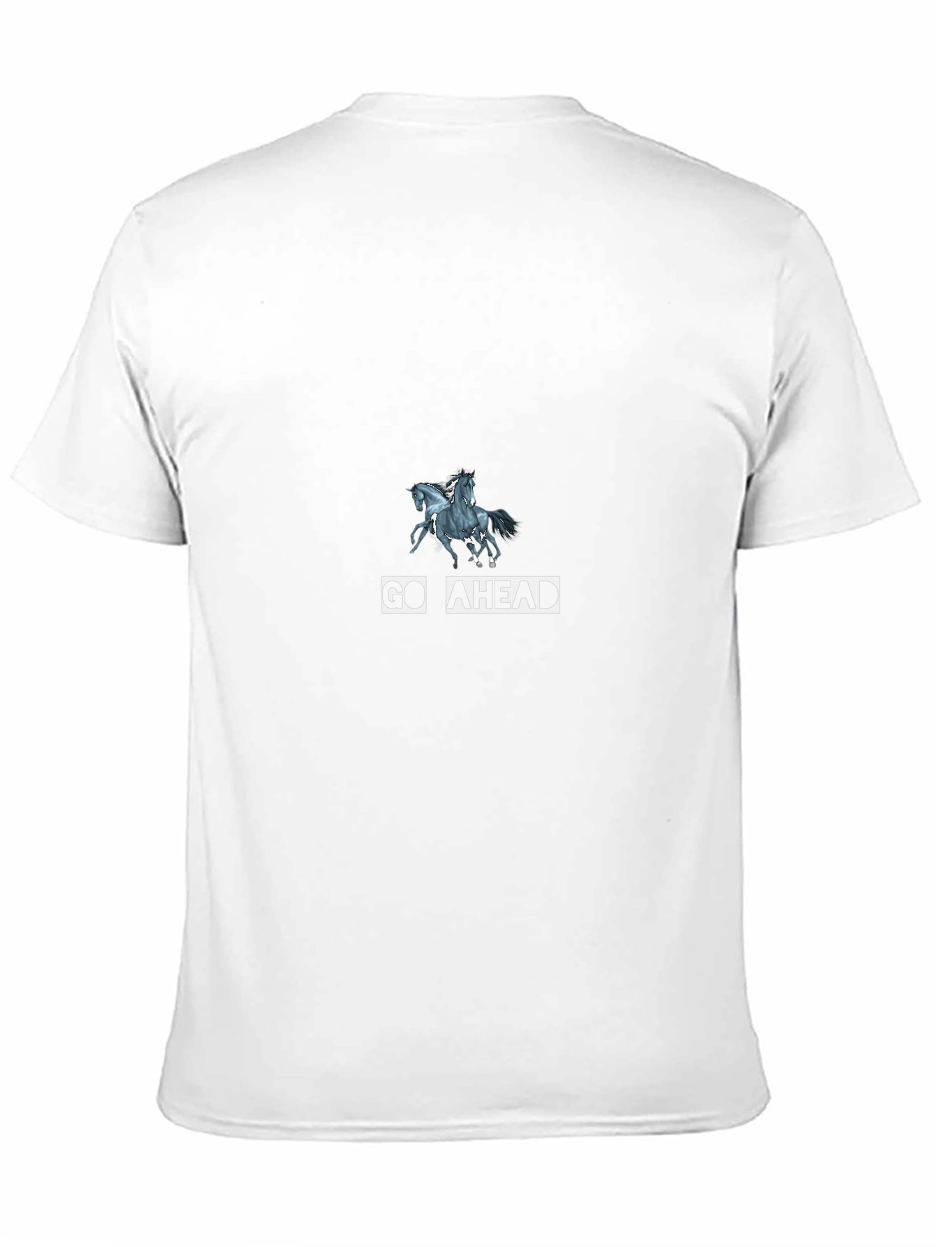 Go Ahead Horse Graphic Tee - Black