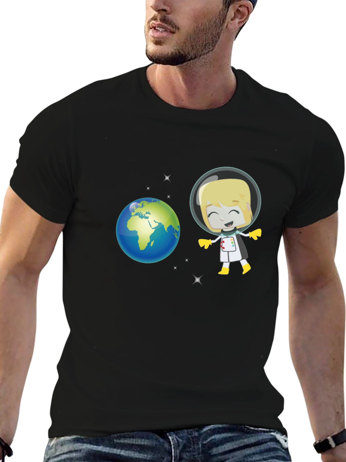 Astronaut & Earth Graphic Tee