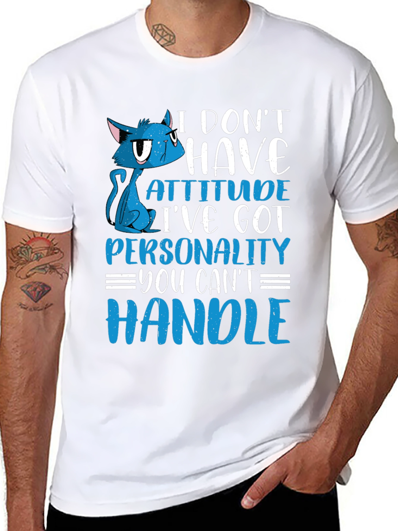 Attitude Cat Graphic Tee