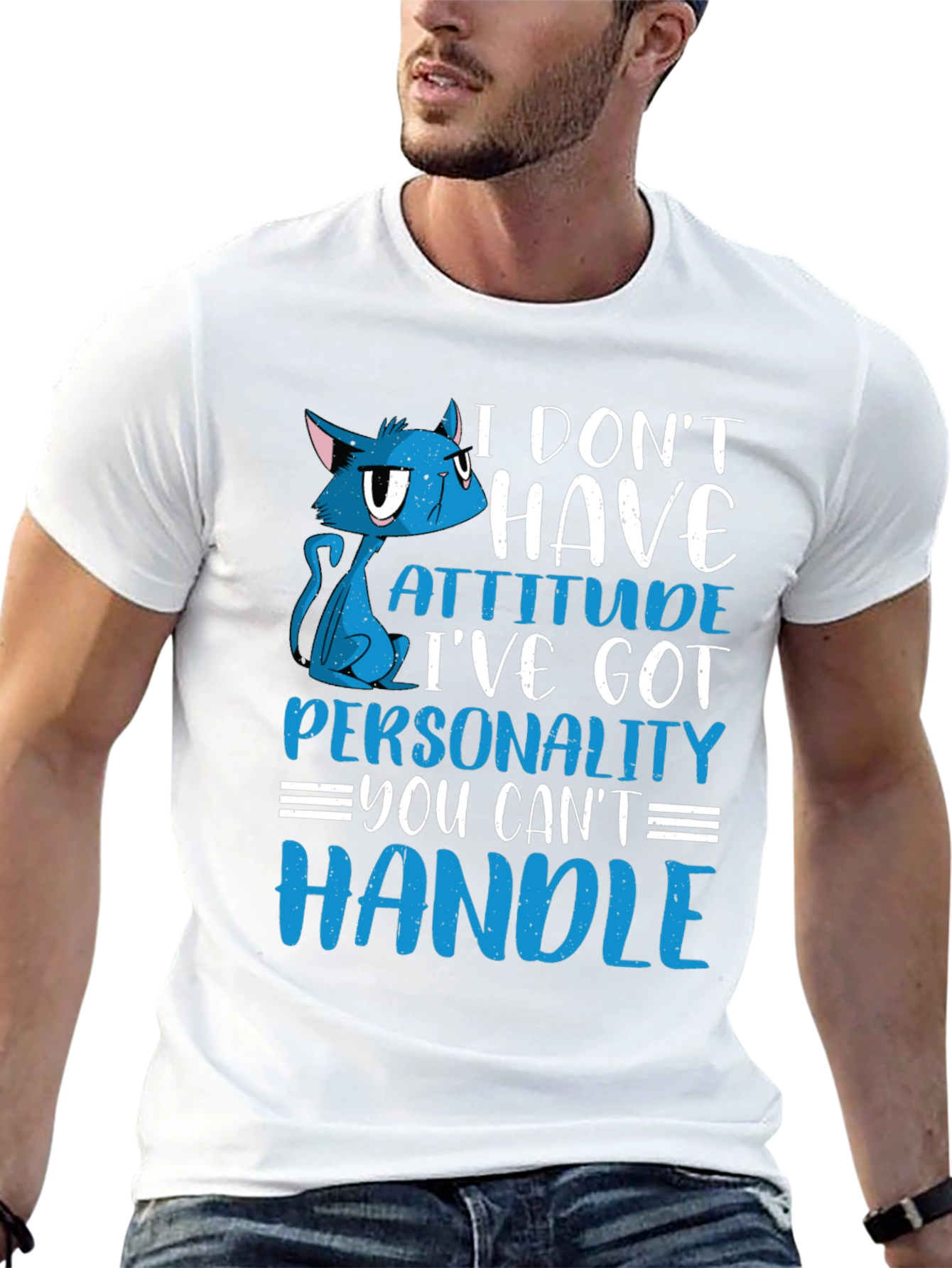 Attitude Cat Graphic Tee