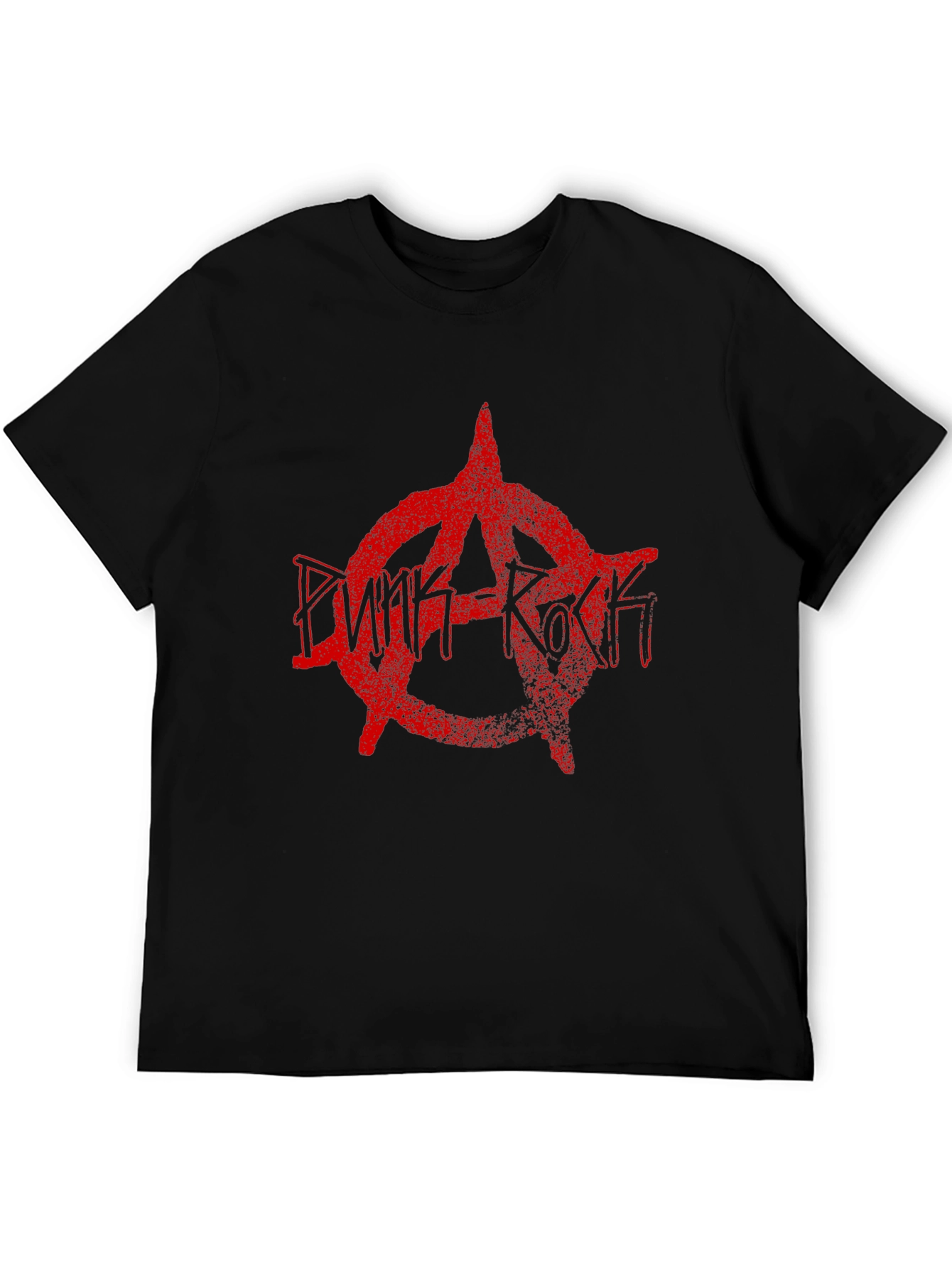 Punk Rock Anarchy Symbol Black T-Shirt
