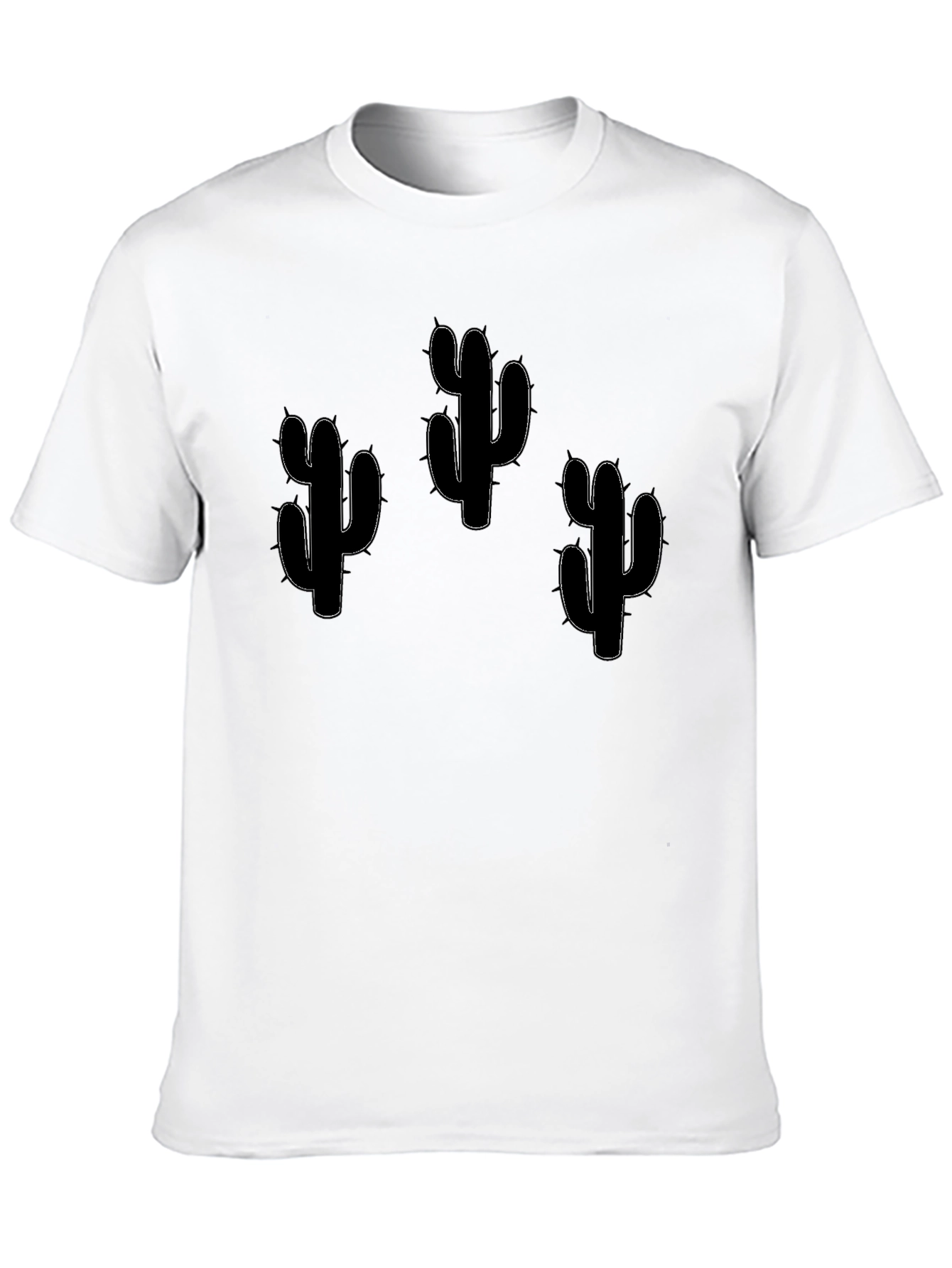 Cactus Graphic T-Shirt - Black Cotton Tee