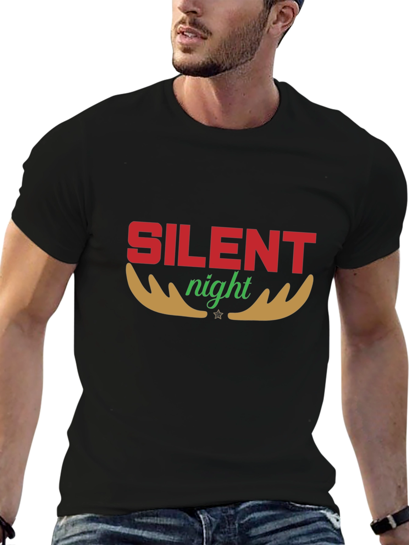Silent Night Holiday Graphic Tee