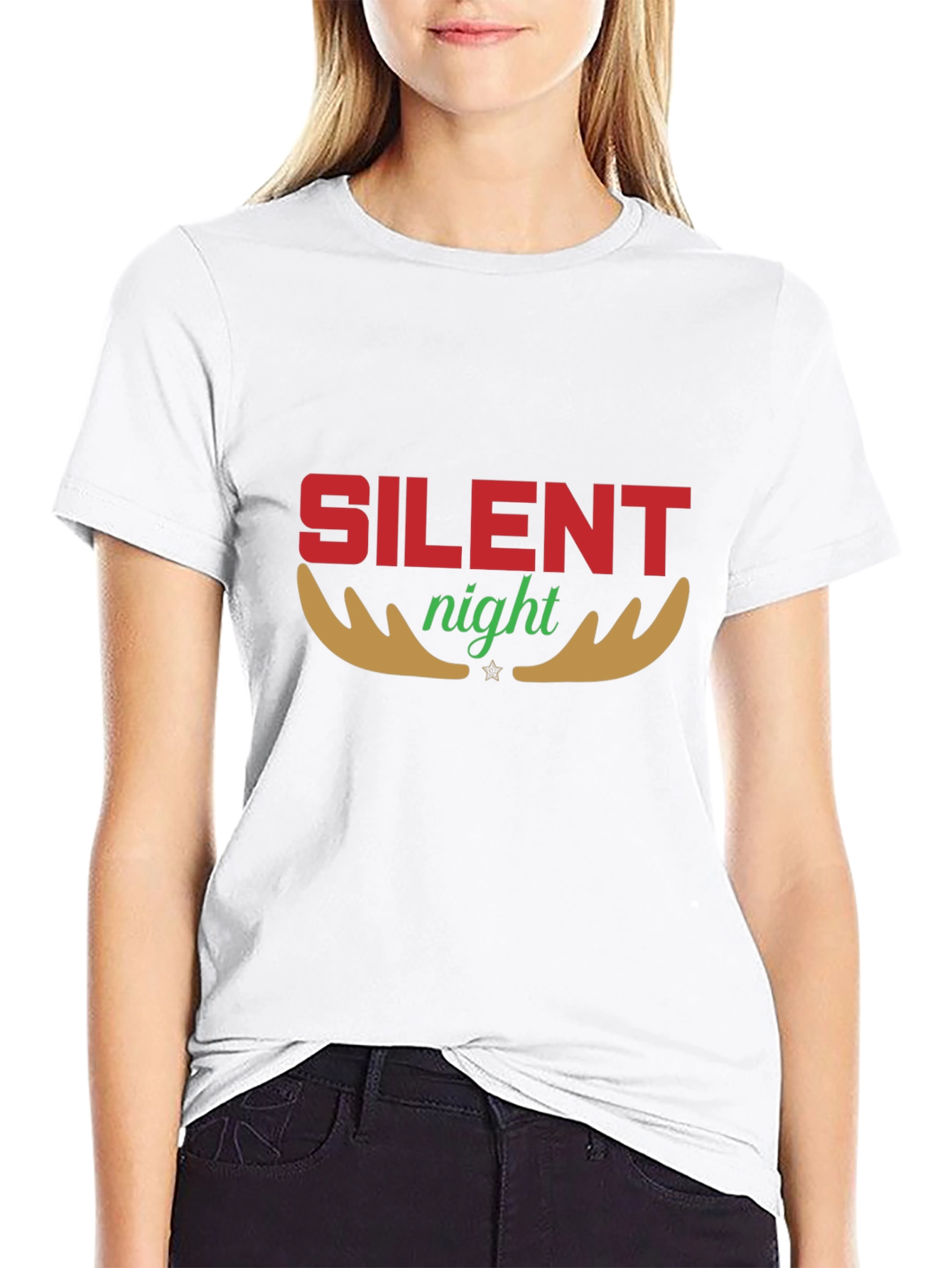 Silent Night Holiday Graphic Tee