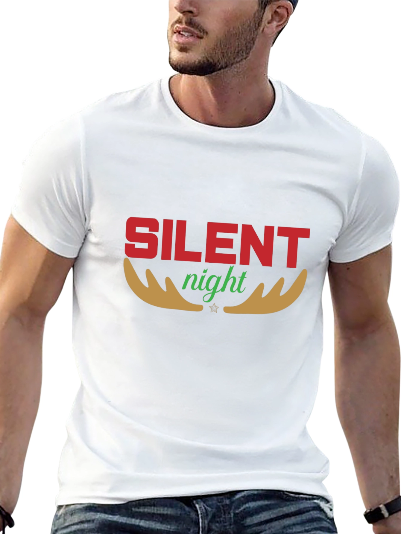 Silent Night Holiday Graphic Tee