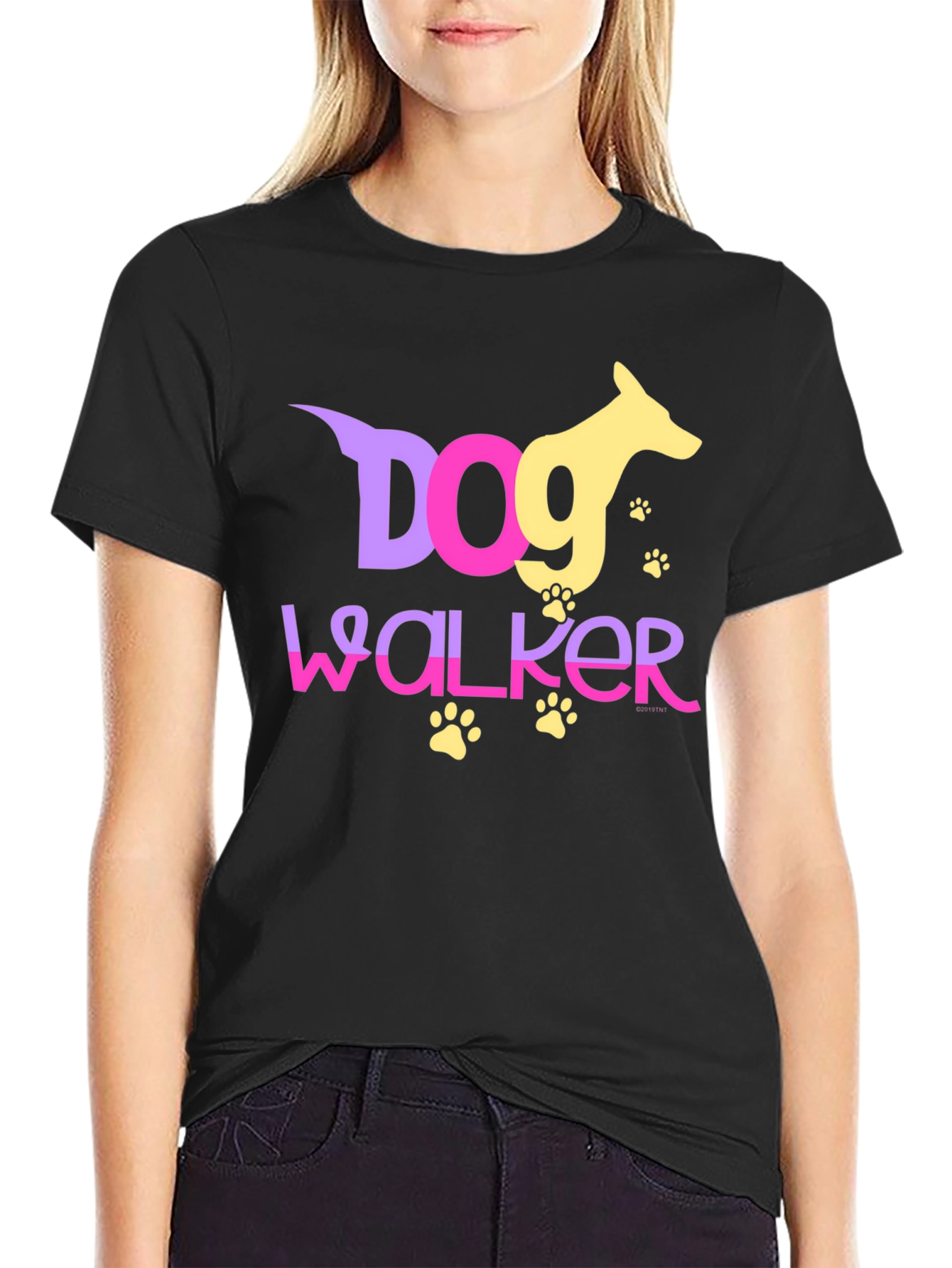 Dog Walker Graphic Tee | Pet Care Apparel