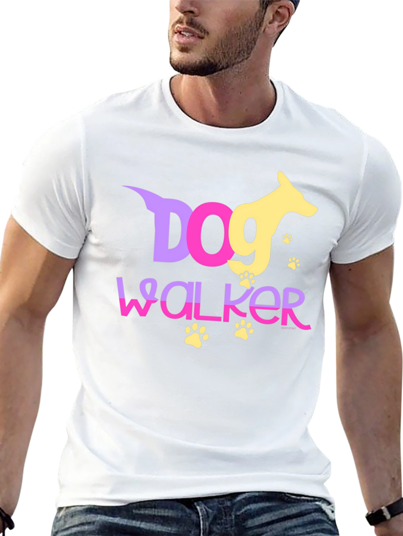 Dog Walker Graphic Tee | Pet Care Apparel