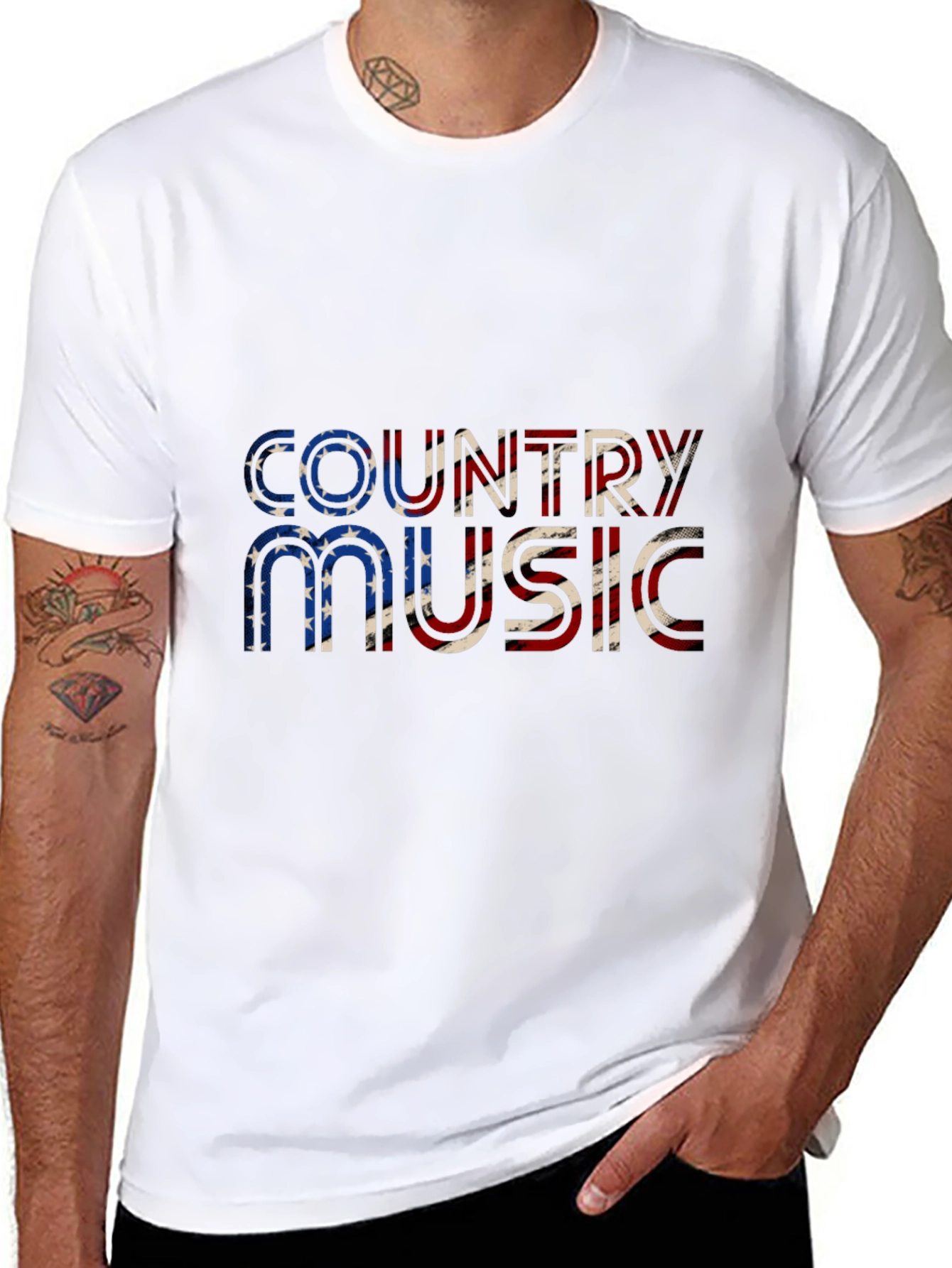 Country Music American Flag T-Shirt