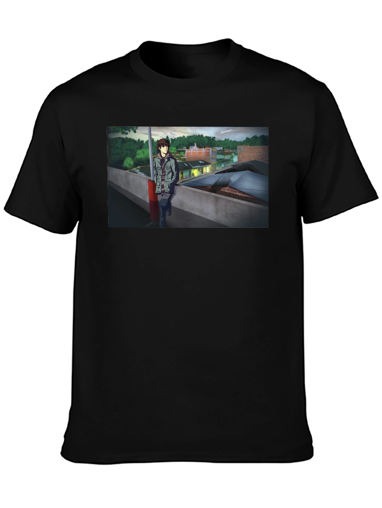 Anime Scene Graphic Tee - Urban Style
