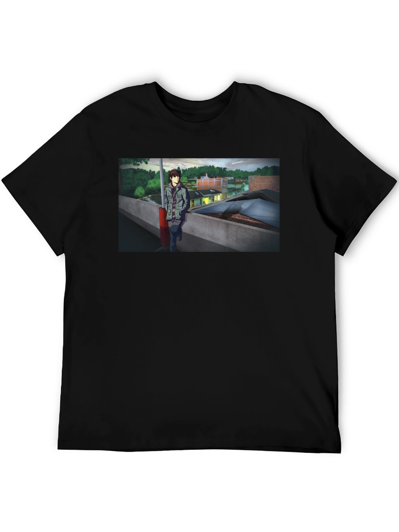 Anime Scene Graphic Tee - Urban Style