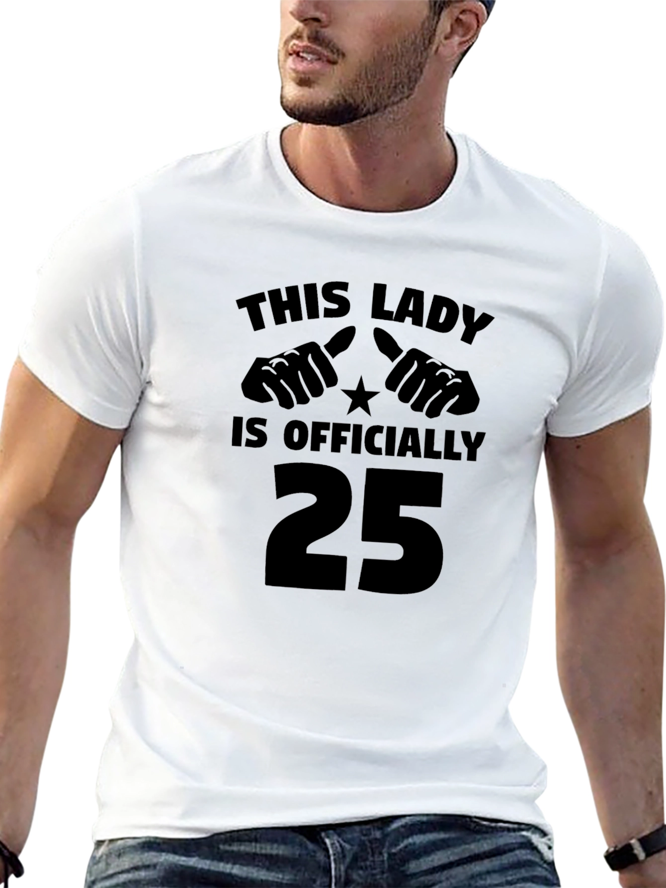 This Lady Is Officially 25 Black T-Shirt