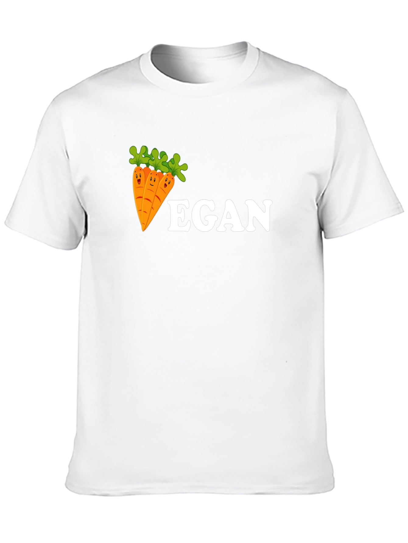 Vegan Carrot Cartoon T-Shirt