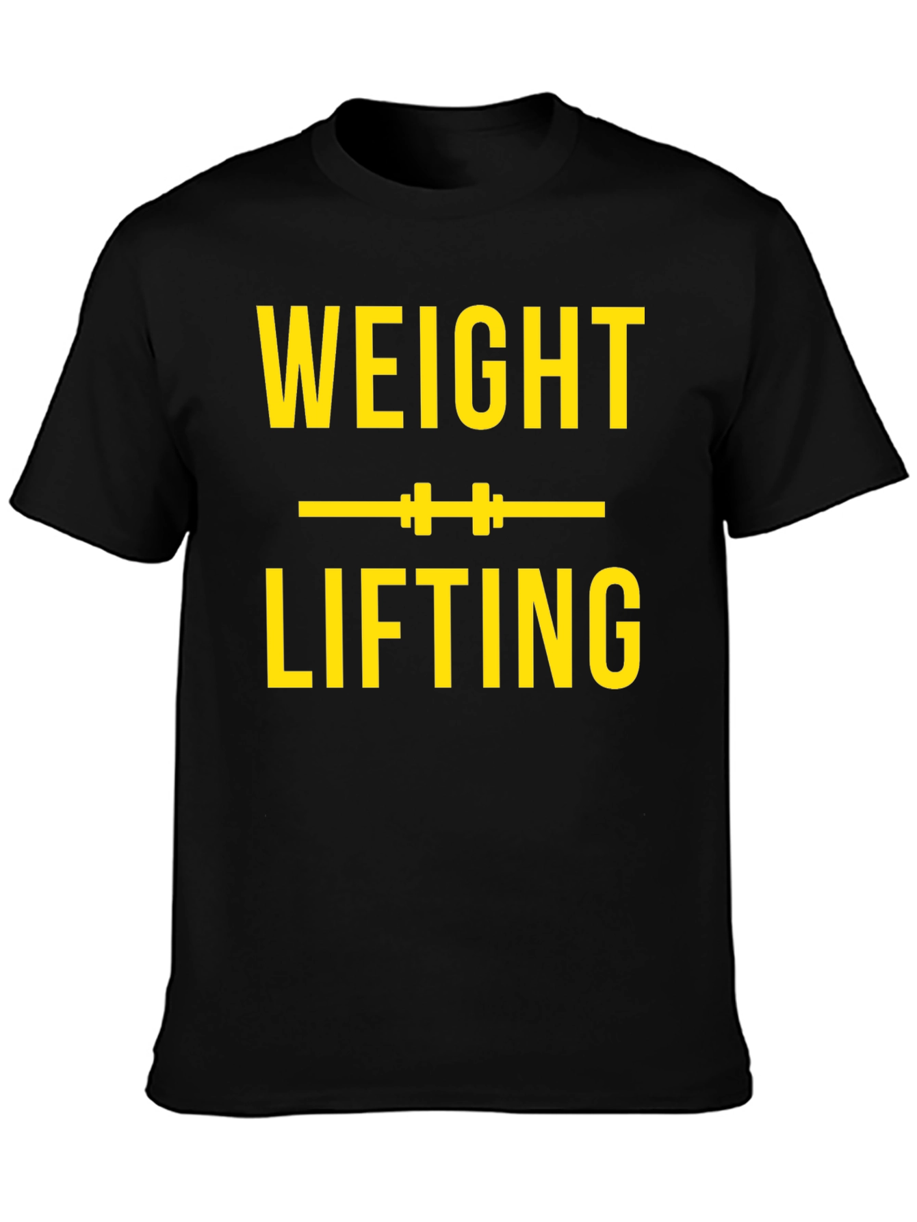 Weight Lifting Graphic Tee - Black