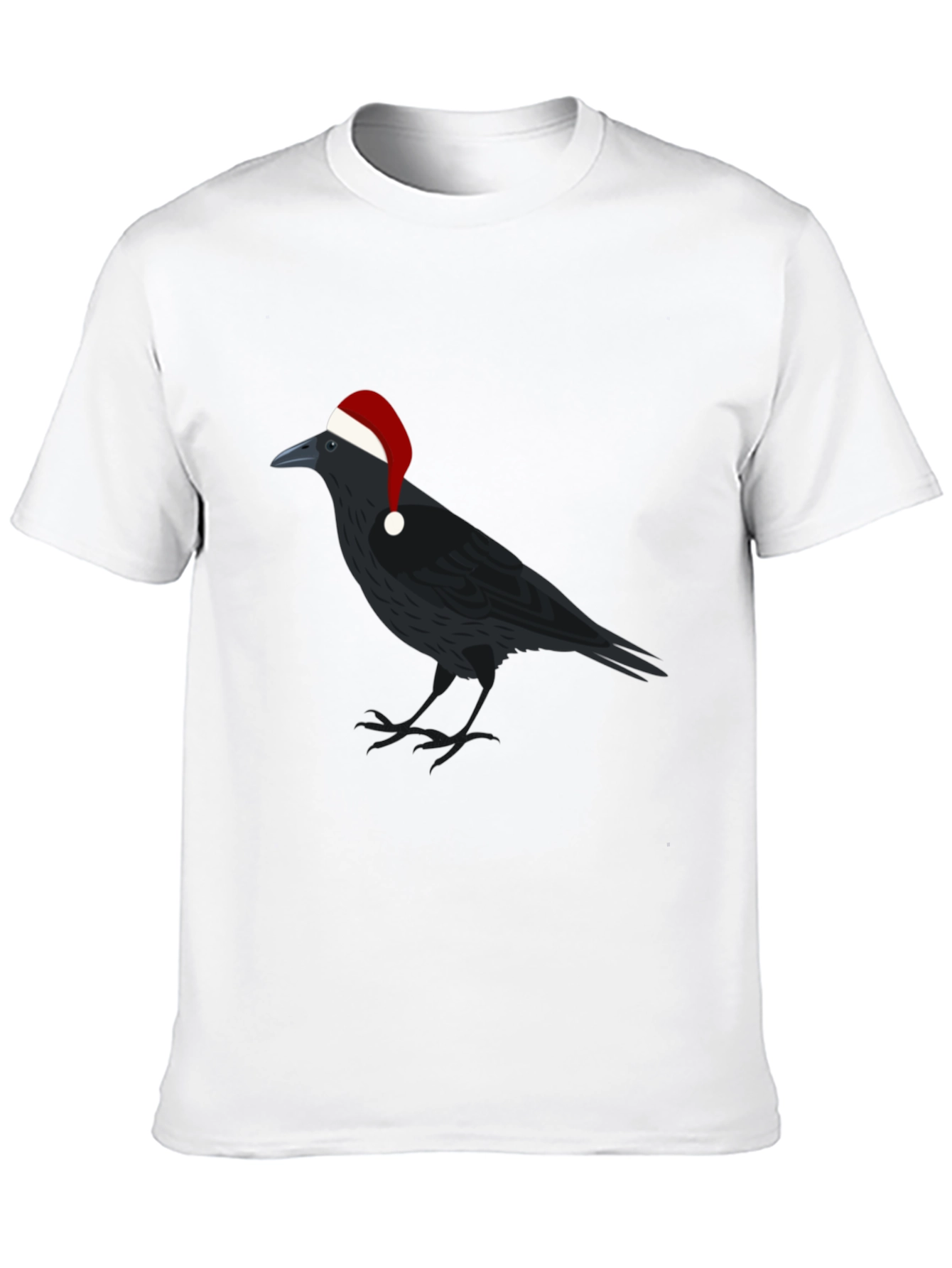 Crow Christmas T-Shirt - Holiday Raven Tee