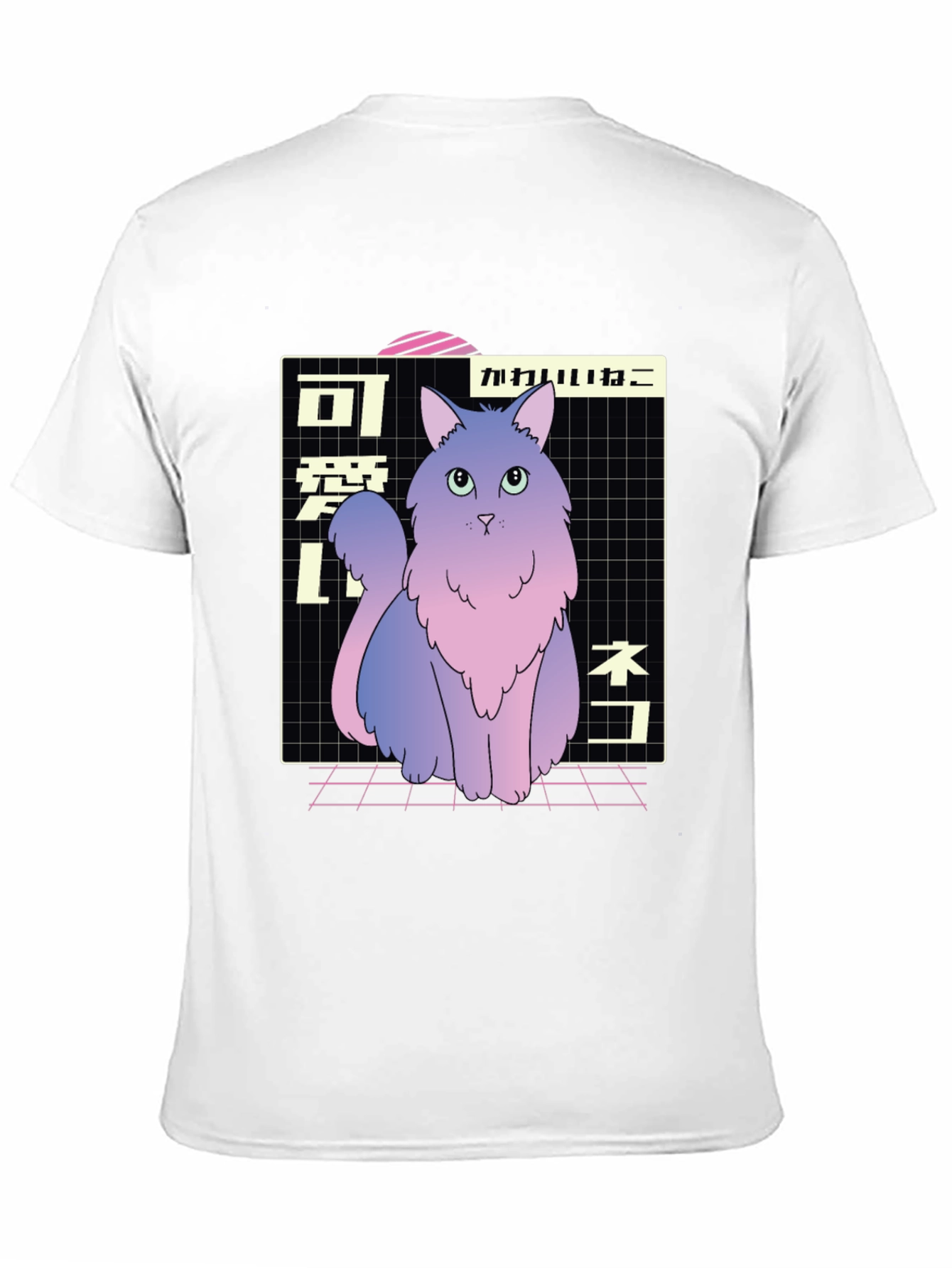 Kawaii Cat T-Shirt - Anime Style
