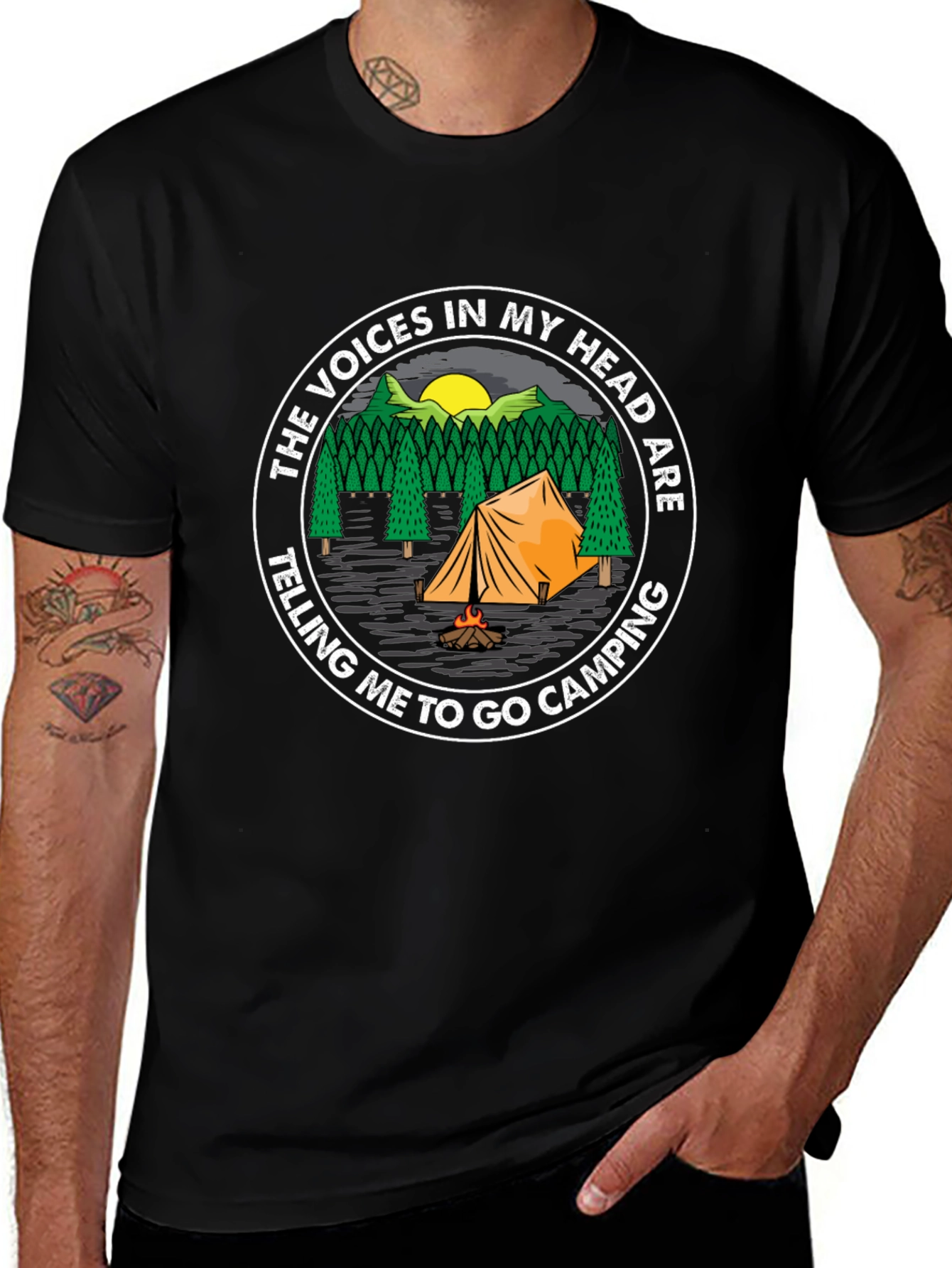 Camping Trip T-Shirt: Voices in My Head Tee