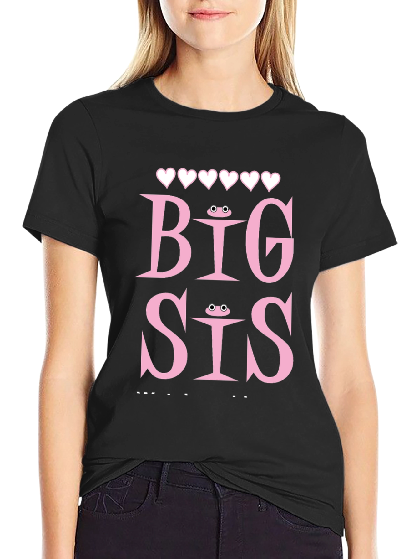Big Sis T-Shirt Frog Eye Detail