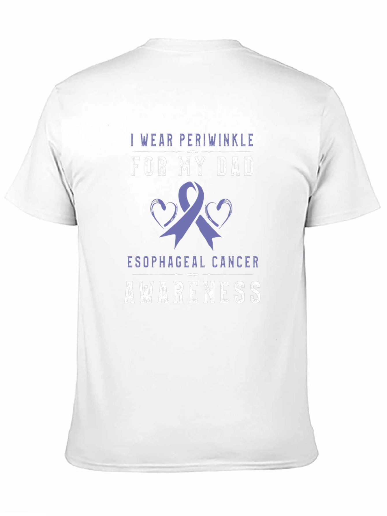 Periwinkle Esophageal Cancer Awareness T-Shirt