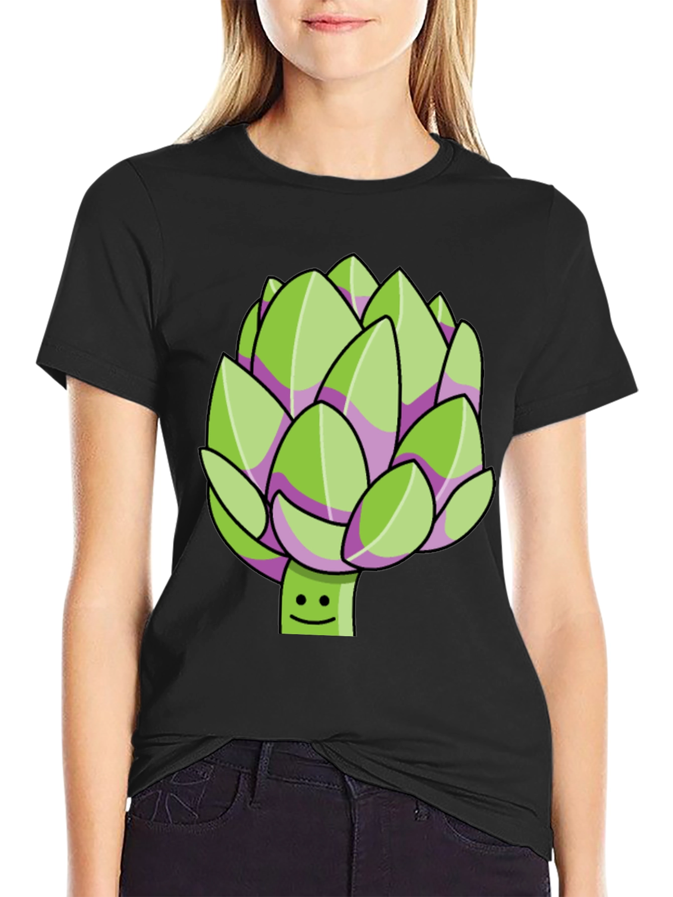Artichoke Graphic Tee - Cute Vegetable Shirt