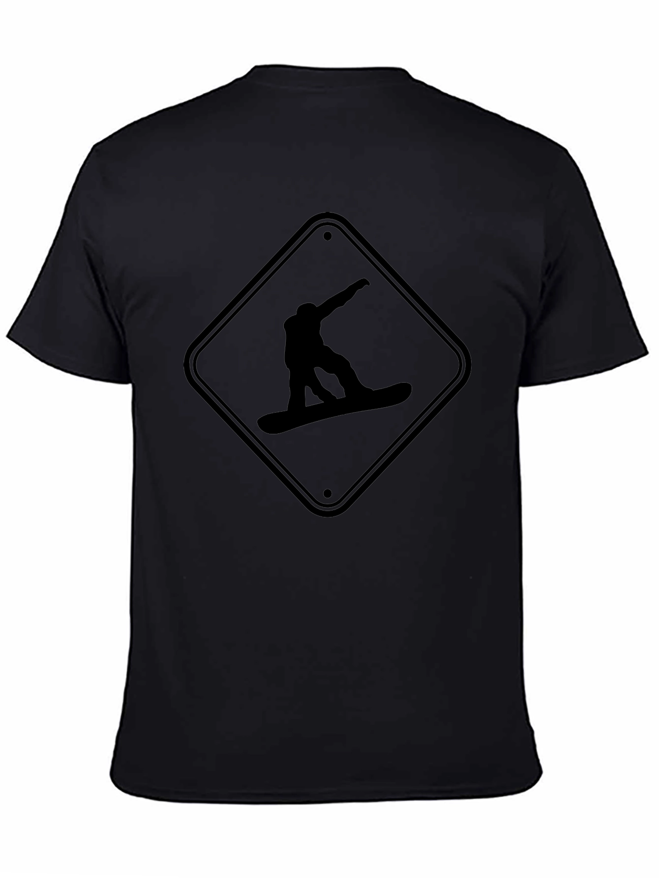 Snowboarder Graphic Tee - Black Unisex Shirt