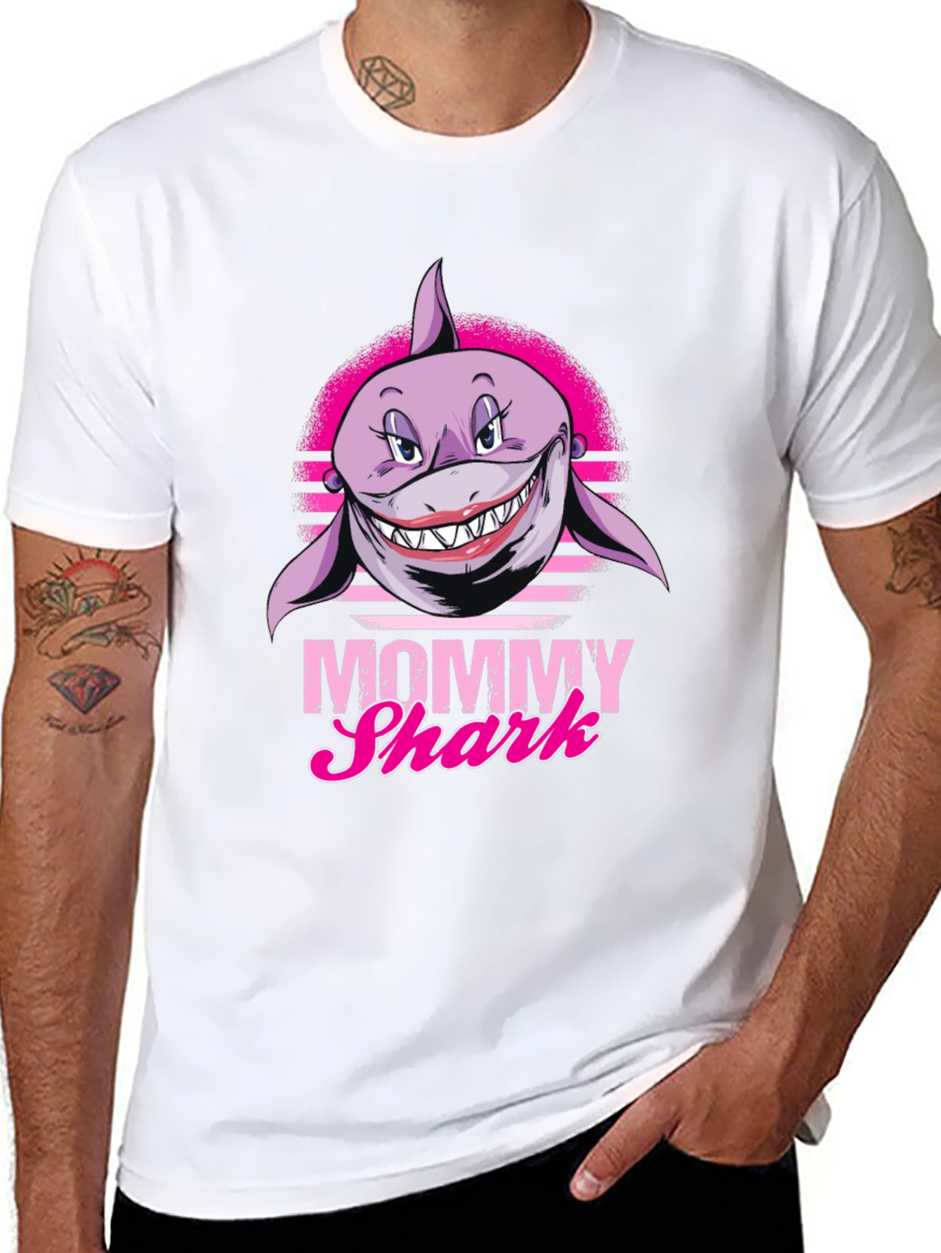 Mommy Shark Graphic Tee - Funny Shark Lover T-Shirt