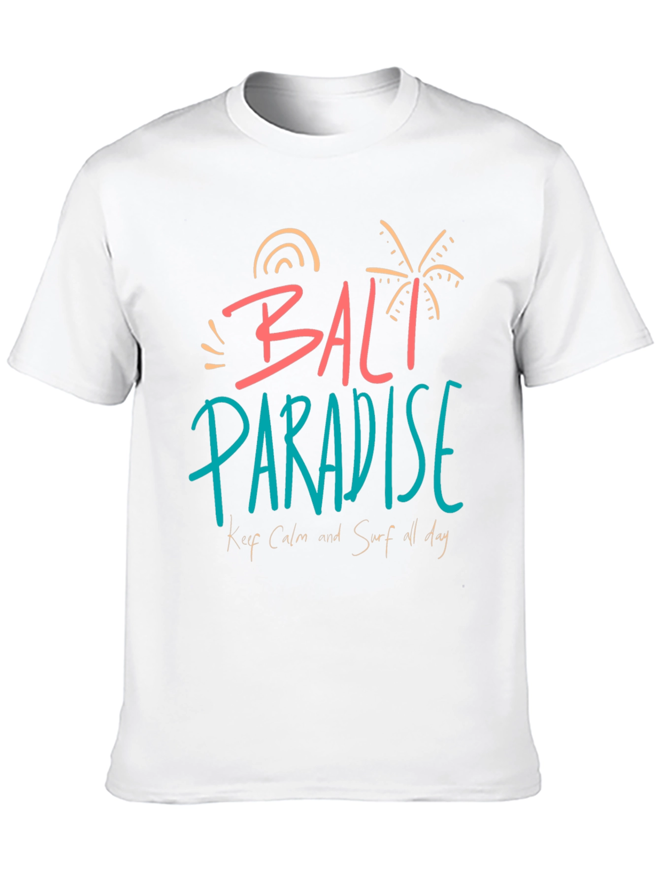 Bali Paradise Graphic Tee - Relaxed Surf Style