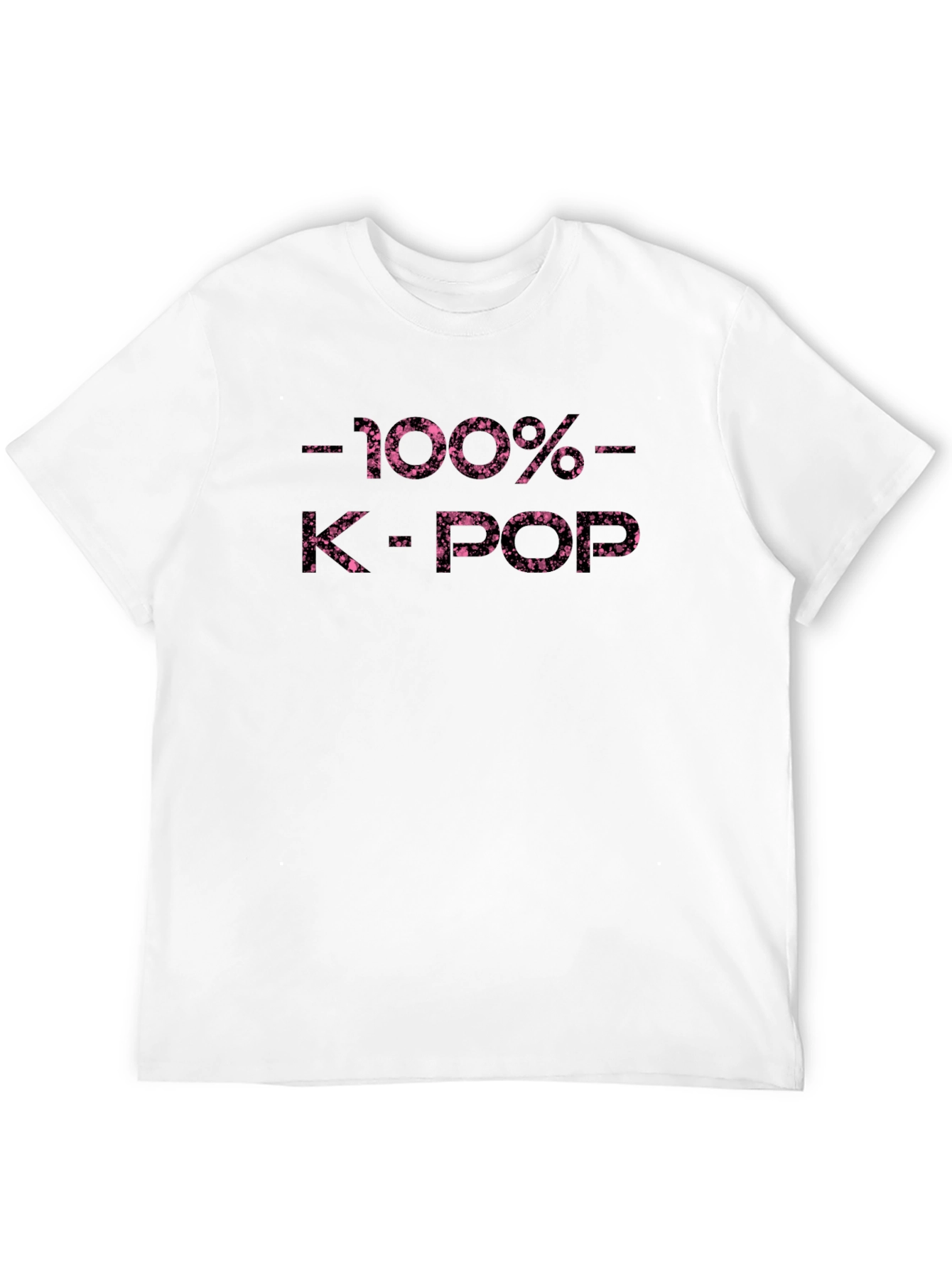 100% K-Pop T-Shirt - Black Graphic Tee