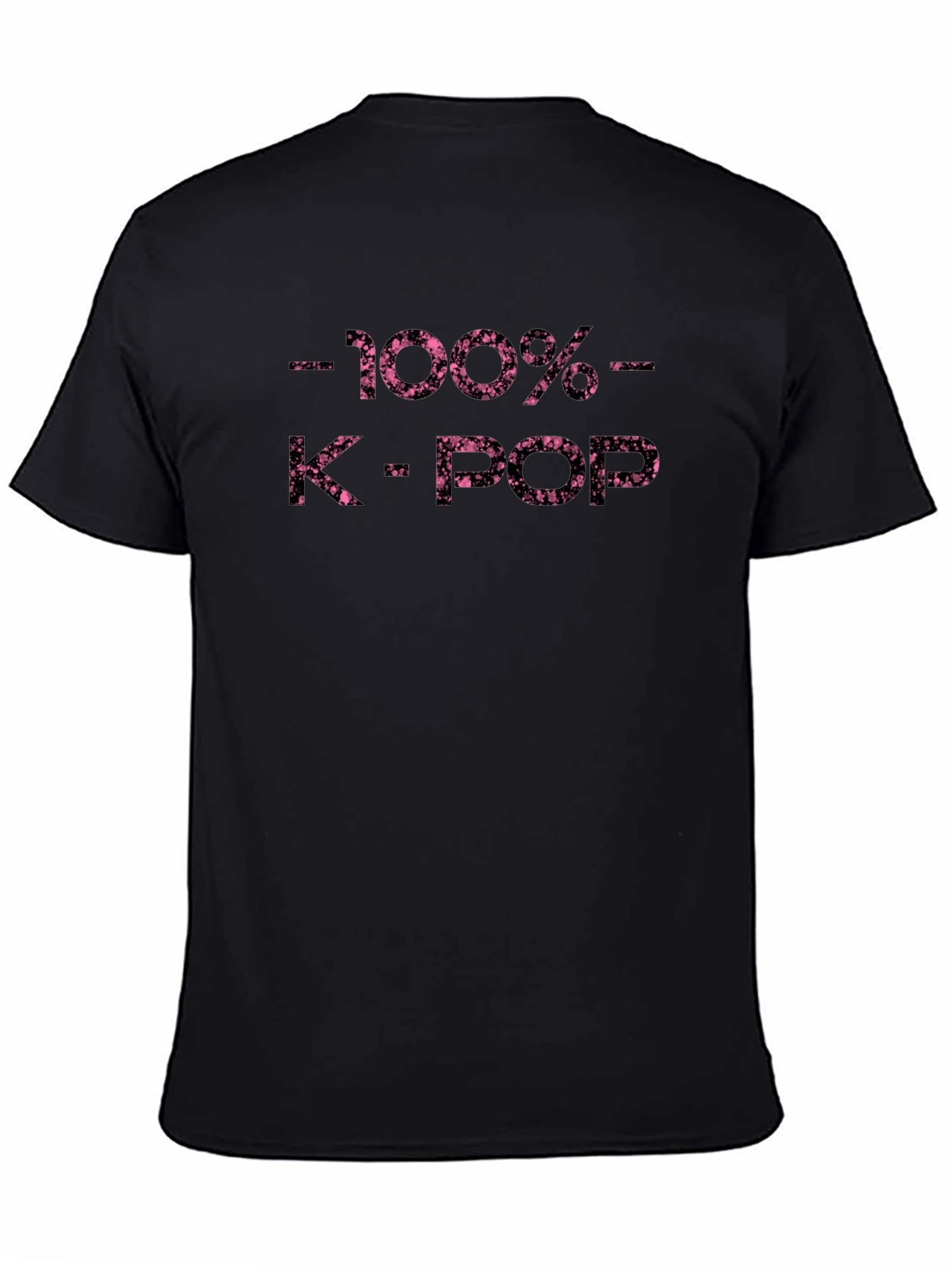 100% K-Pop T-Shirt - Black Graphic Tee