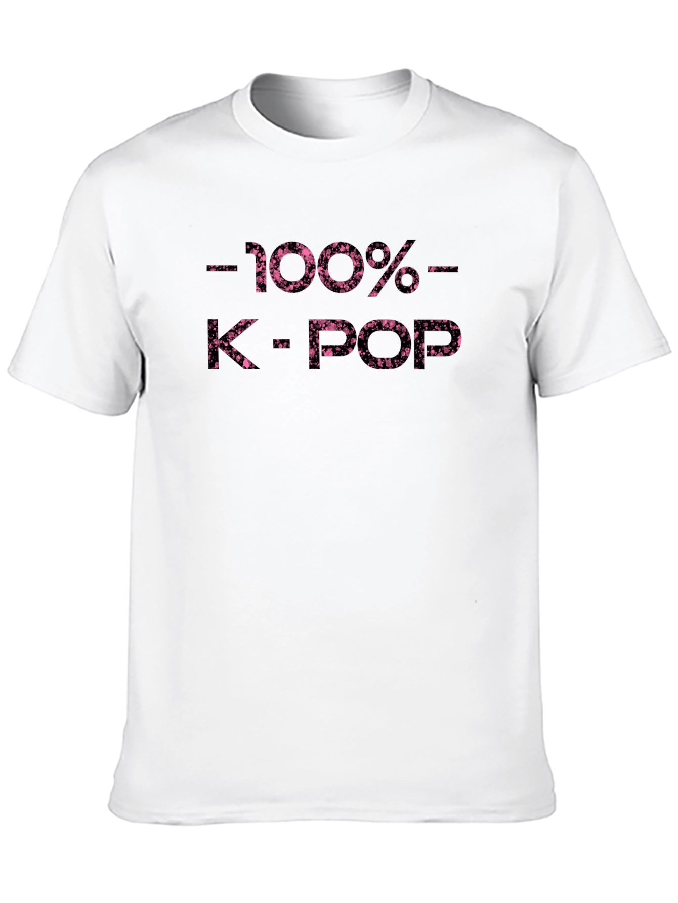 100% K-Pop T-Shirt - Black Graphic Tee