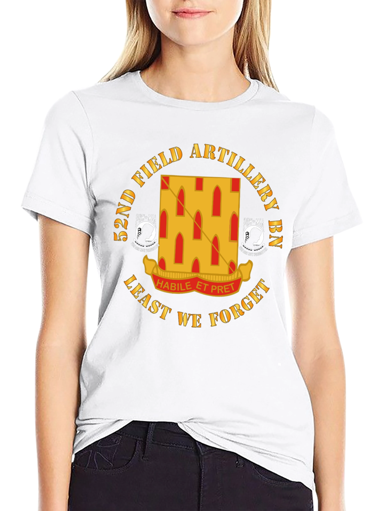 52nd Field Artillery BN Black T-Shirt
